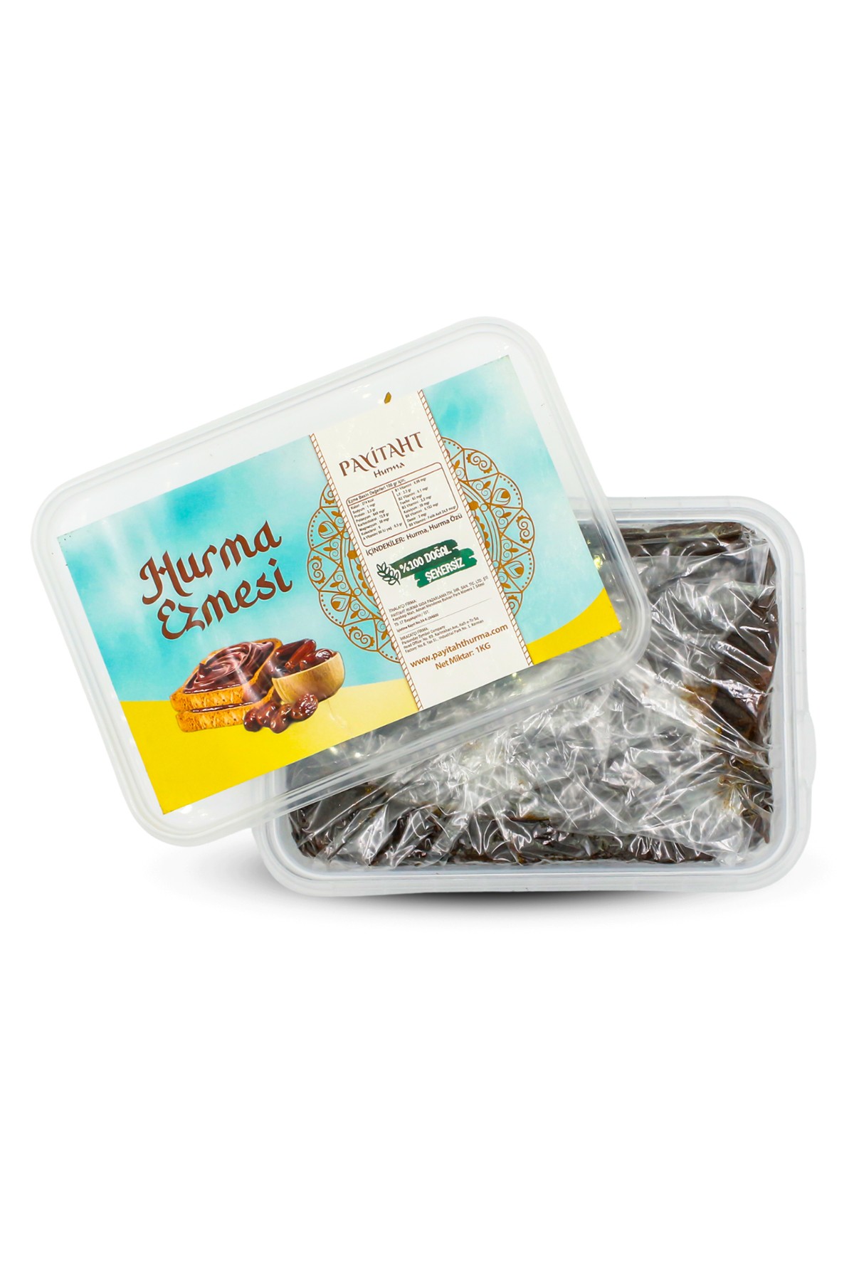 PAYİTAHT HURMA EZMESİ ŞEKERSİZ 1 KG 3’LÜ PAKET