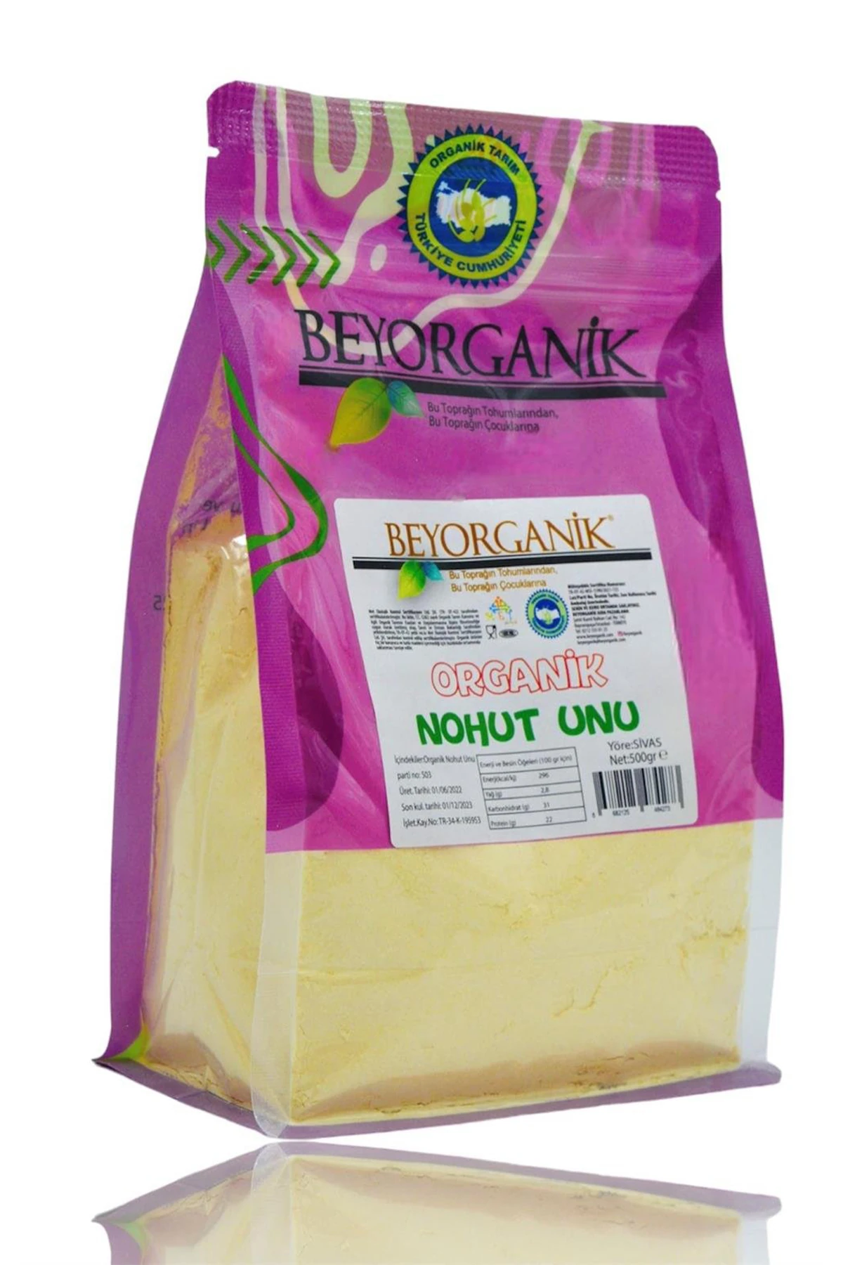 ORGANİK NOHUT UNU 500GR