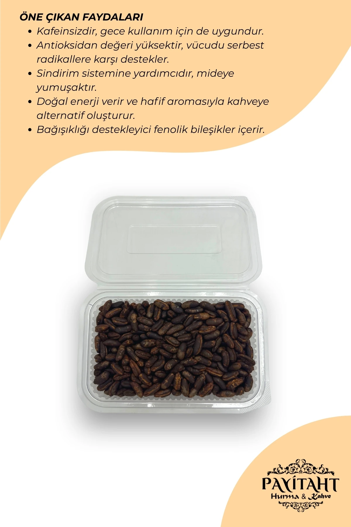 KAVRULMUŞ HURMA ÇEKİRDEĞİ 500 GR