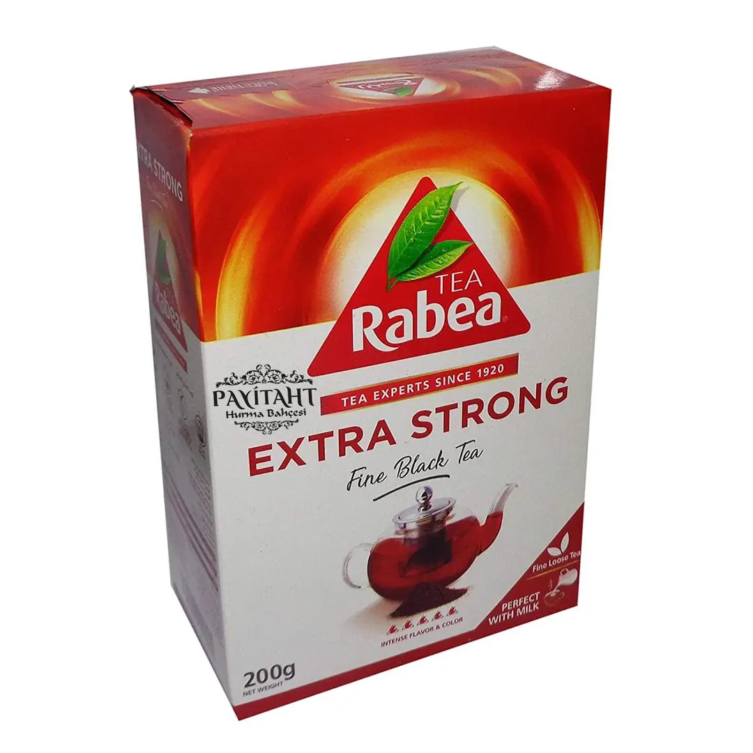 Rabea Tea - Extra Strong Zengin Aromalı Siyah Çay - Arap Çayı - 200 Gr