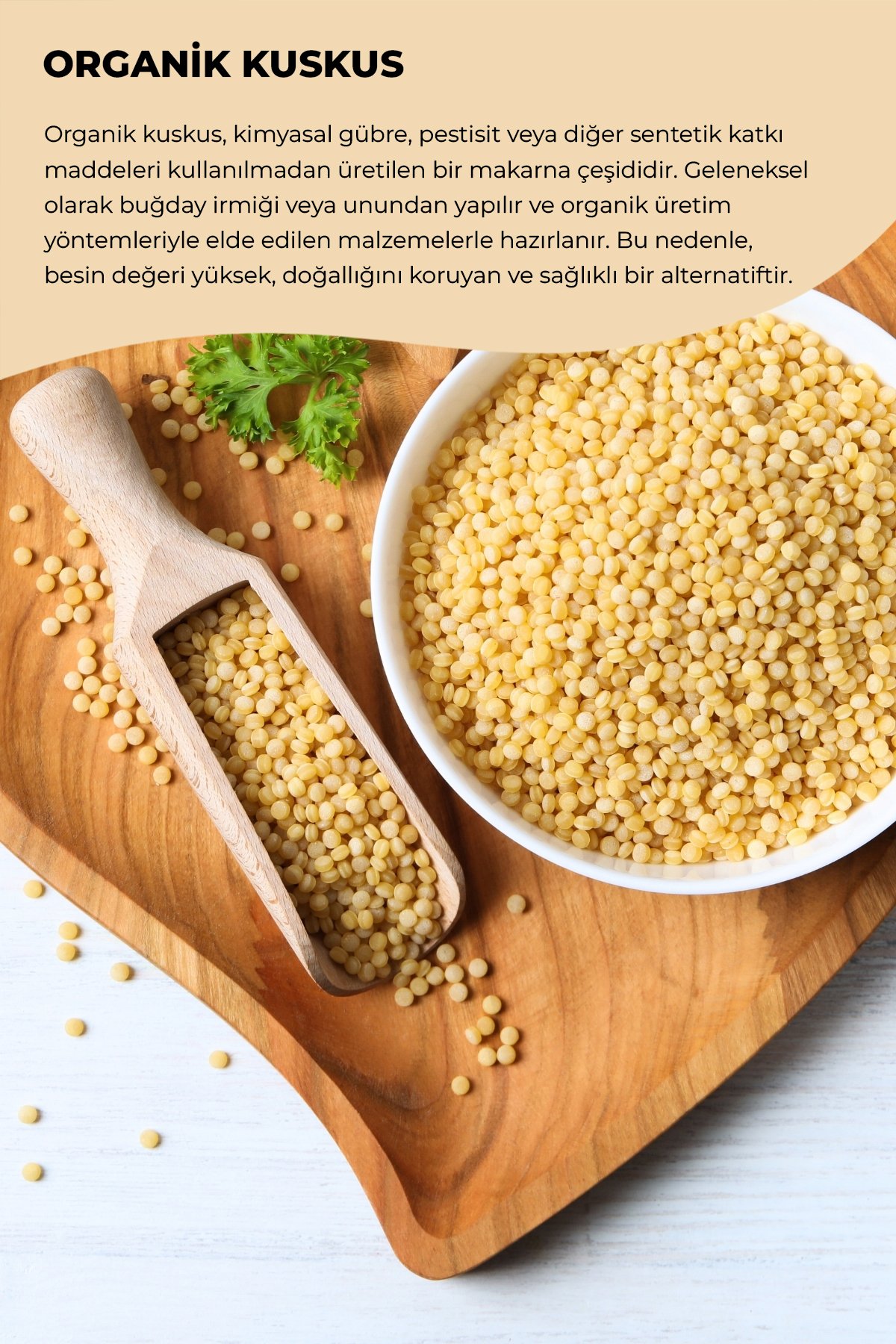 ORGANİK KUSKUS 500GR