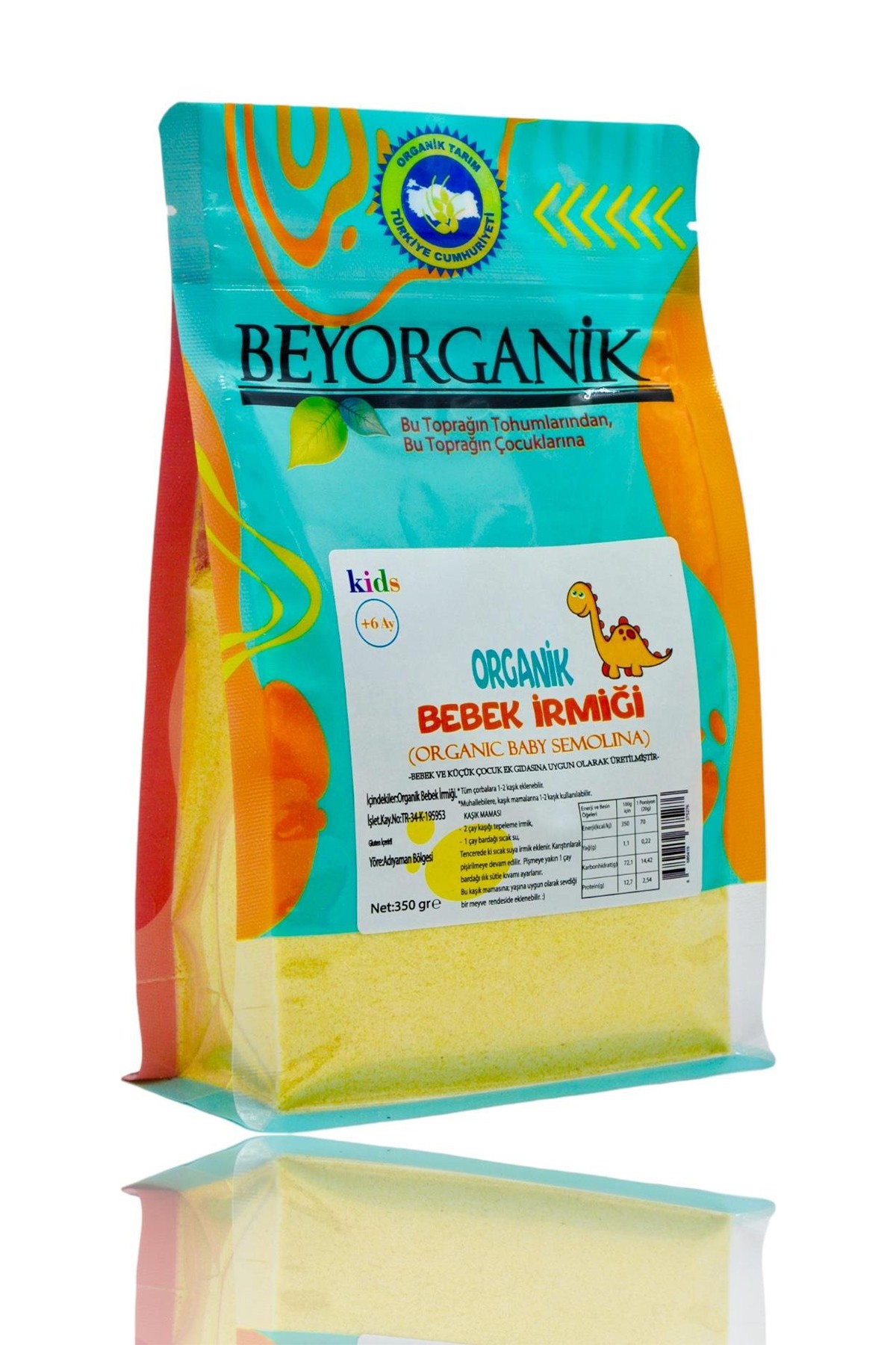 ORGANİK BEBEK İRMİĞİ 350GR +6 AY