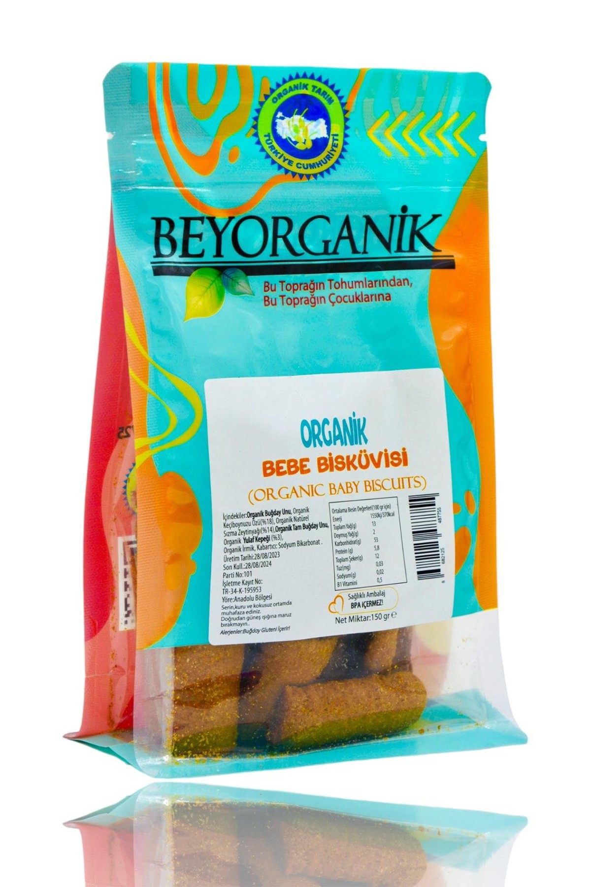 ORGANİK KUKİ BEBEK BİSKÜVİSİ 150 GR