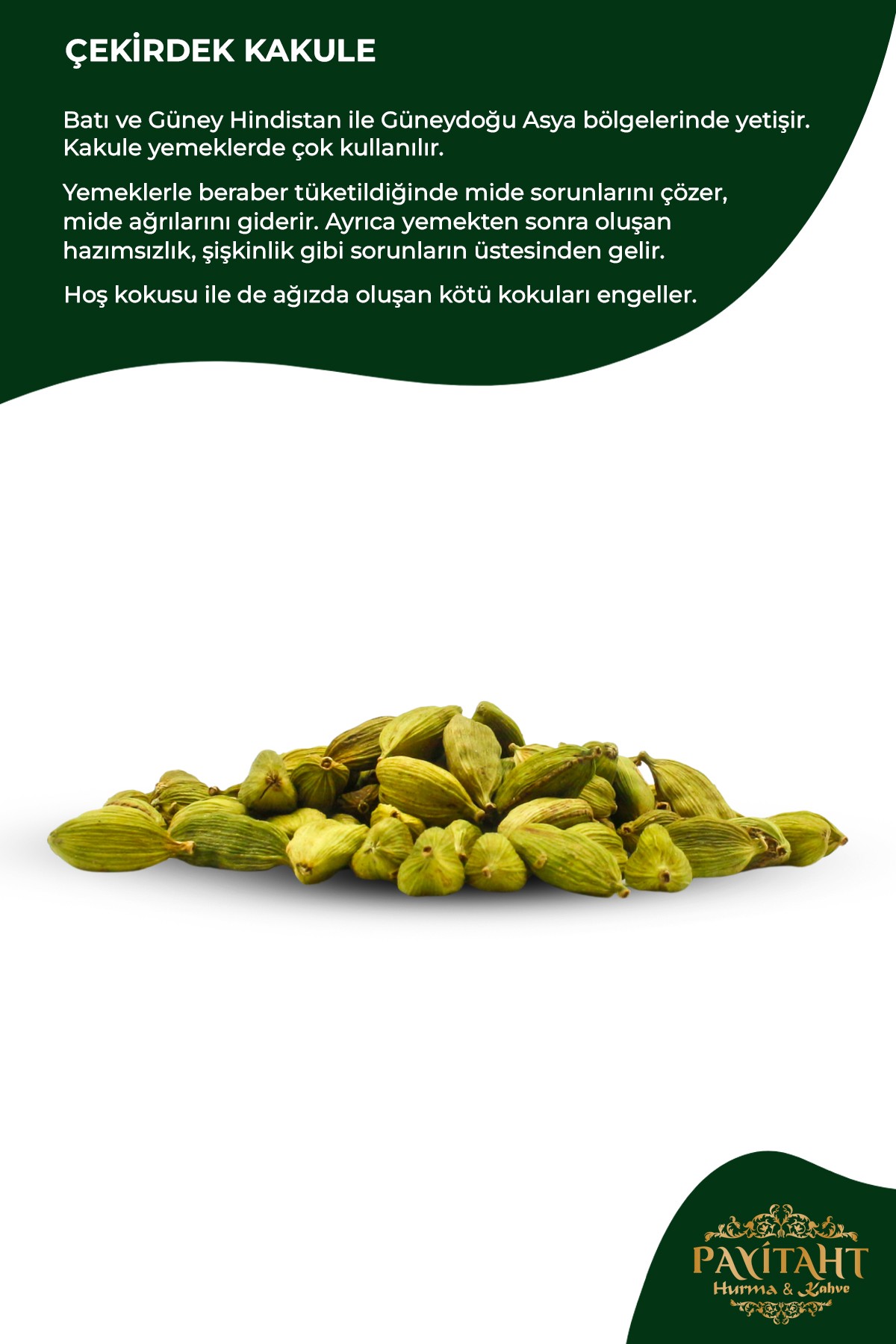 Fresh Cardamom Seeds 1st Quality 200 GR