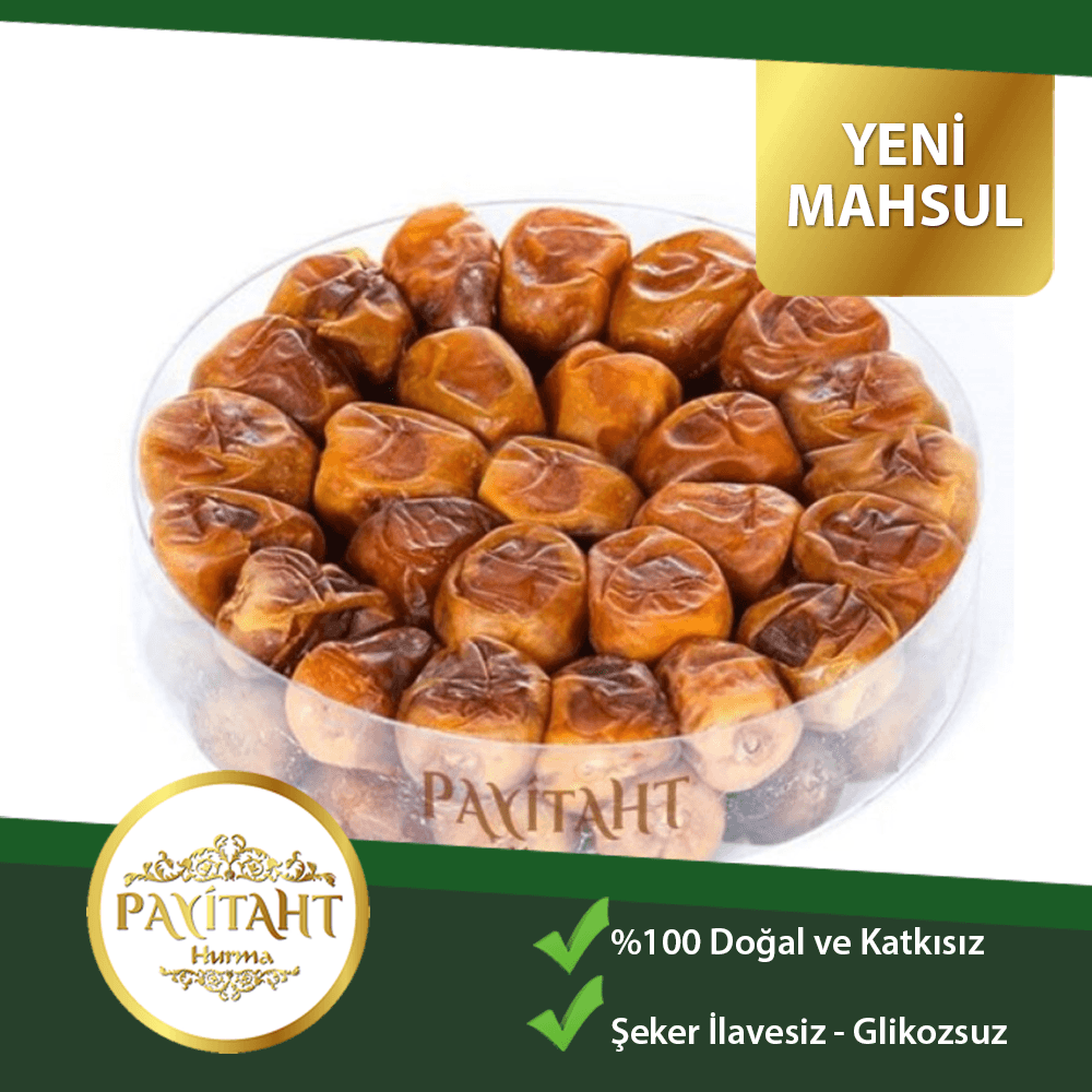 Medine Cassim Kasim Sukkari Rutab Duble Taze -Yaş Hurma 1500GR Tabak Hurma Yumuşak 500GR 3 Paket Kampanyalı Set