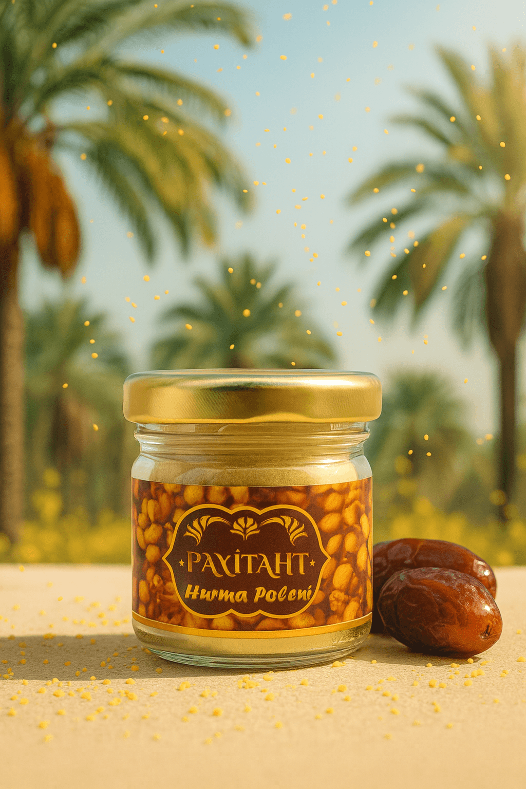 PAYITAHT HURMA-ADDITIVE-FREE ORGANIC 100% PURE NATURAL MEDINA DATE POLLEN 20 GR 5 PACKAGE