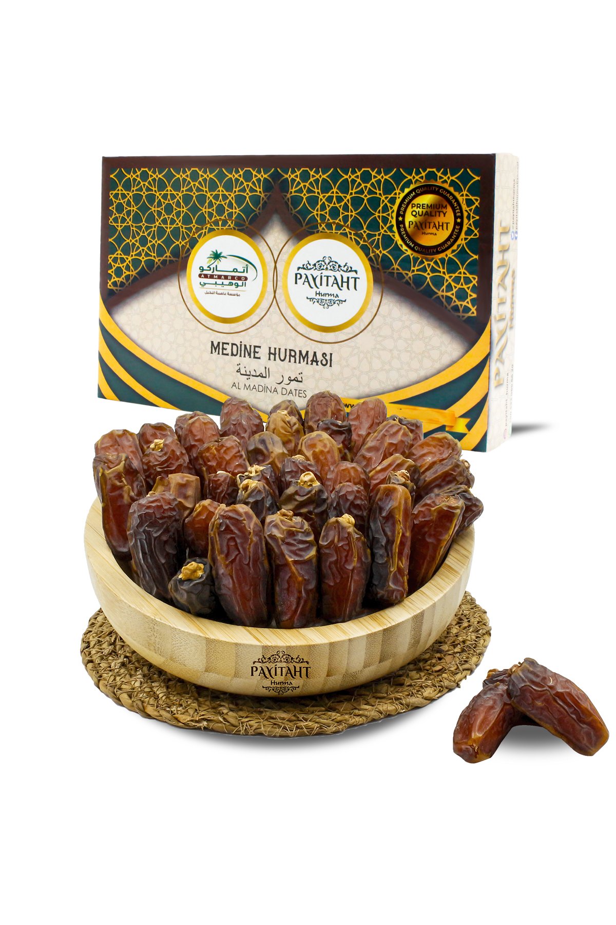 Medine Mebrum Haşap Duble Jumbo Hurma 1KG - Yeni Mahsül - 1.Kalite Mebrum Mebrum1Kg