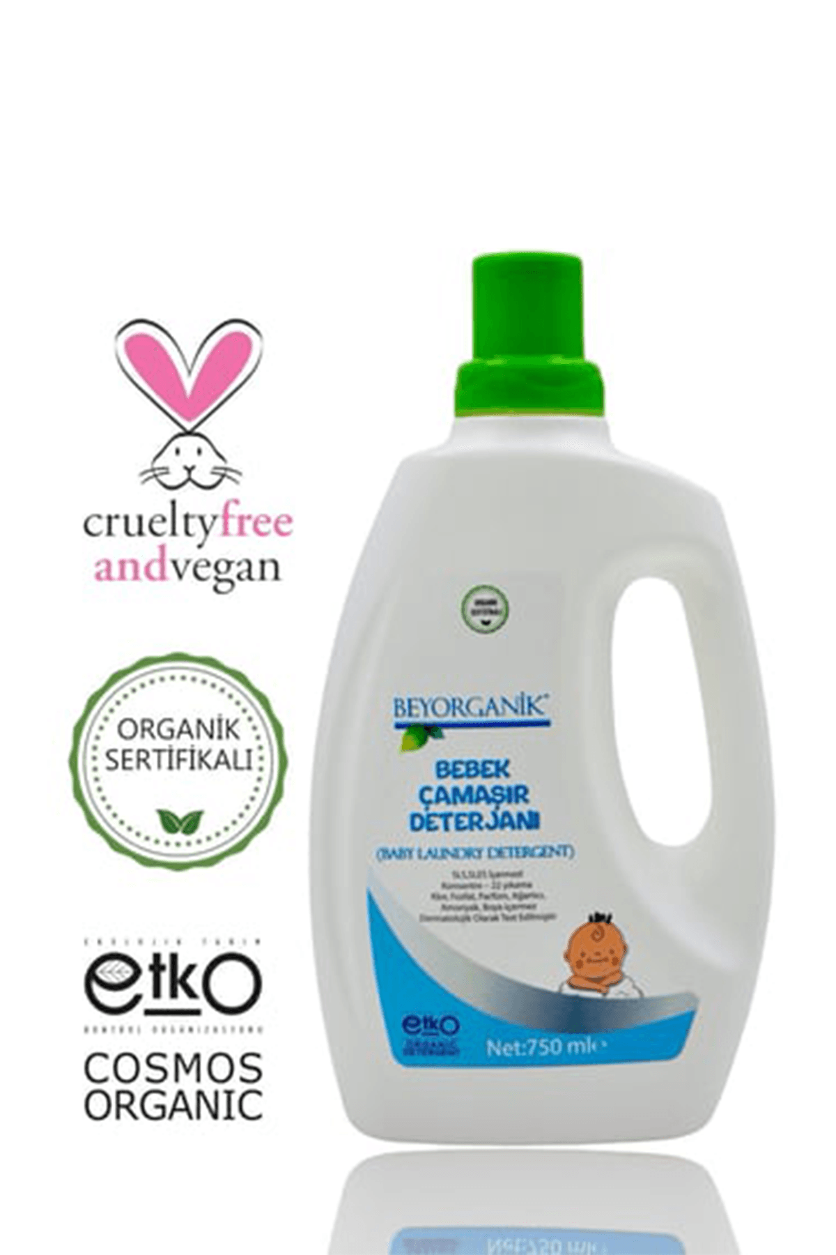 Organik & Vegan Bebek Çamaşır Deterjanı 750 ML