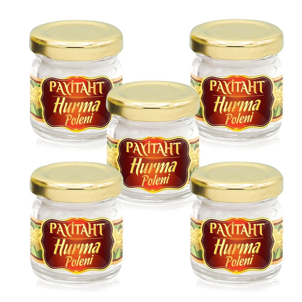 PAYITAHT HURMA-ADDITIVE-FREE ORGANIC 100% PURE NATURAL MEDINA DATE POLLEN 20 GR 5 PACKAGE
