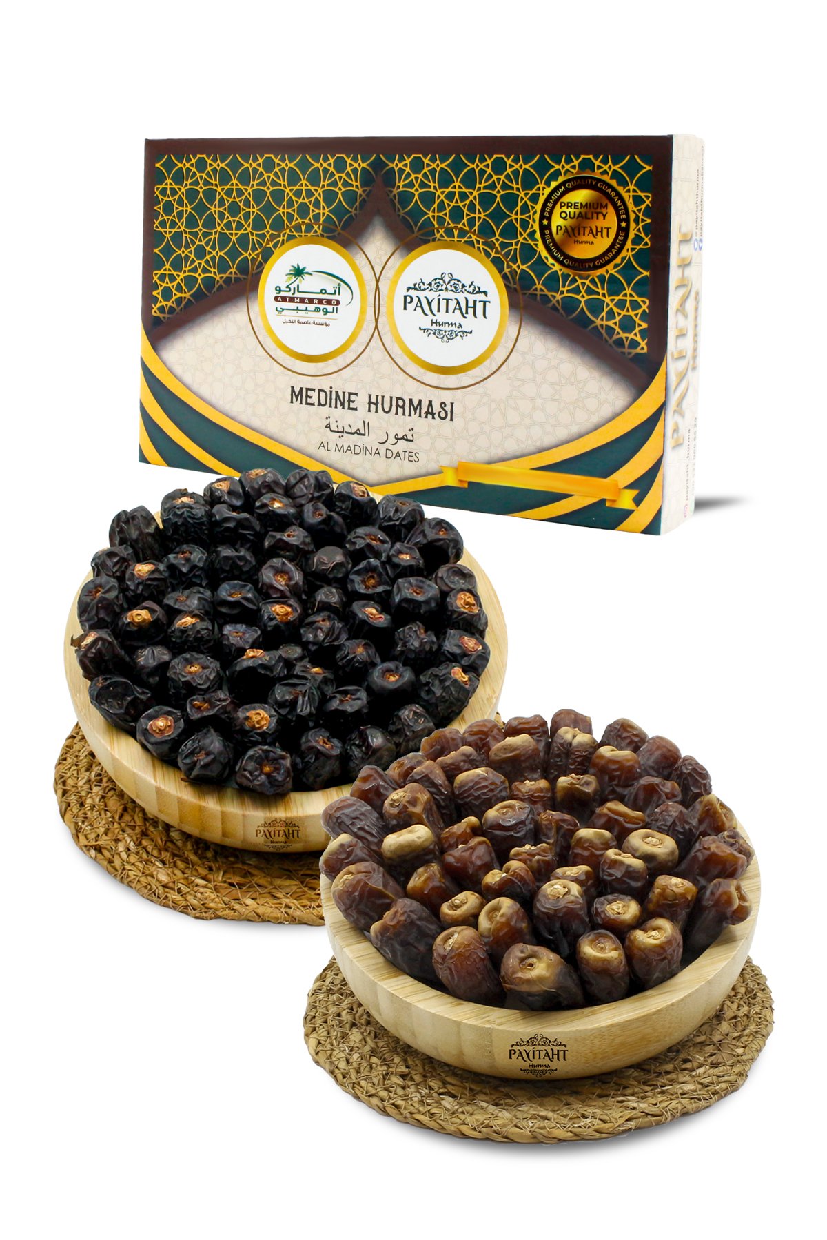 Medine Berni Lüks 500GR ve Medine Acve Medine Peygamber Hurması 500GR Yeni Mahsul 1KG İkiliSet BerniAcve1kg