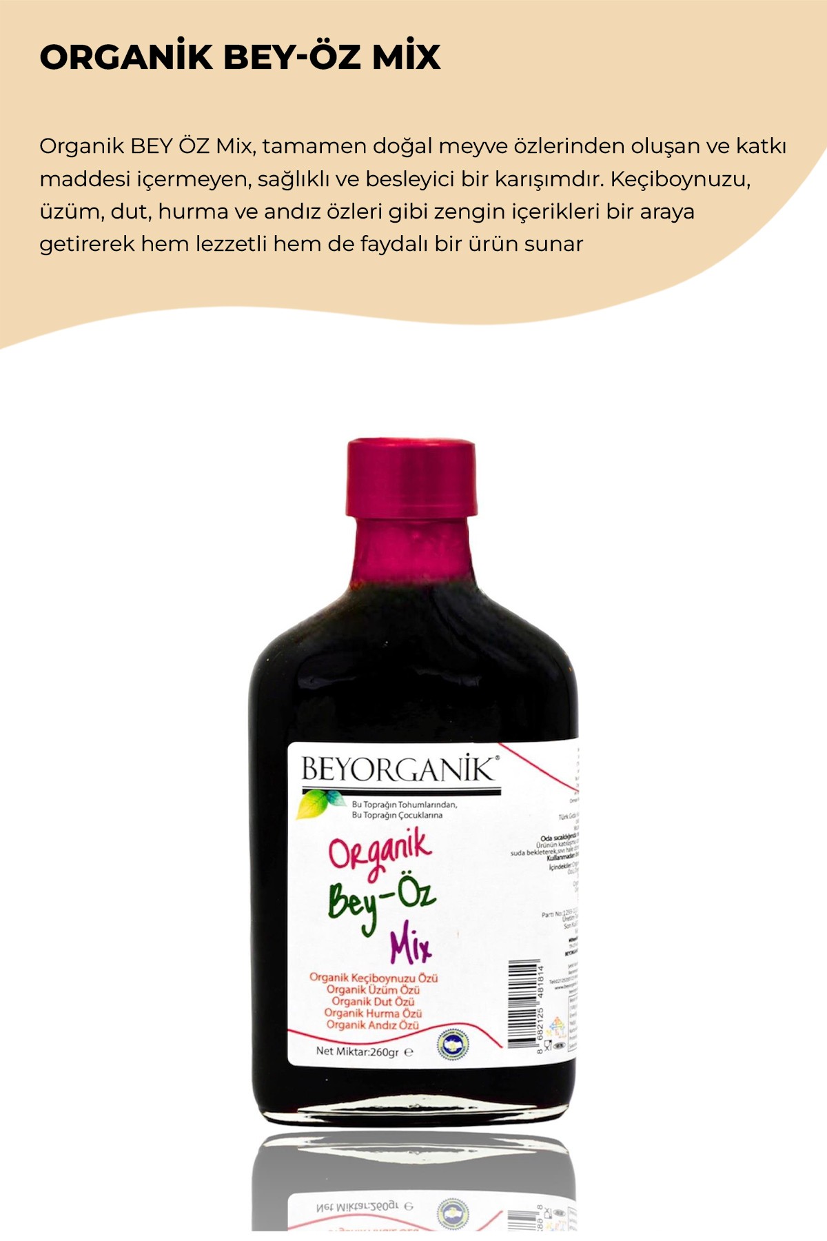 ORGANİK BEY ÖZ MİX 260GR