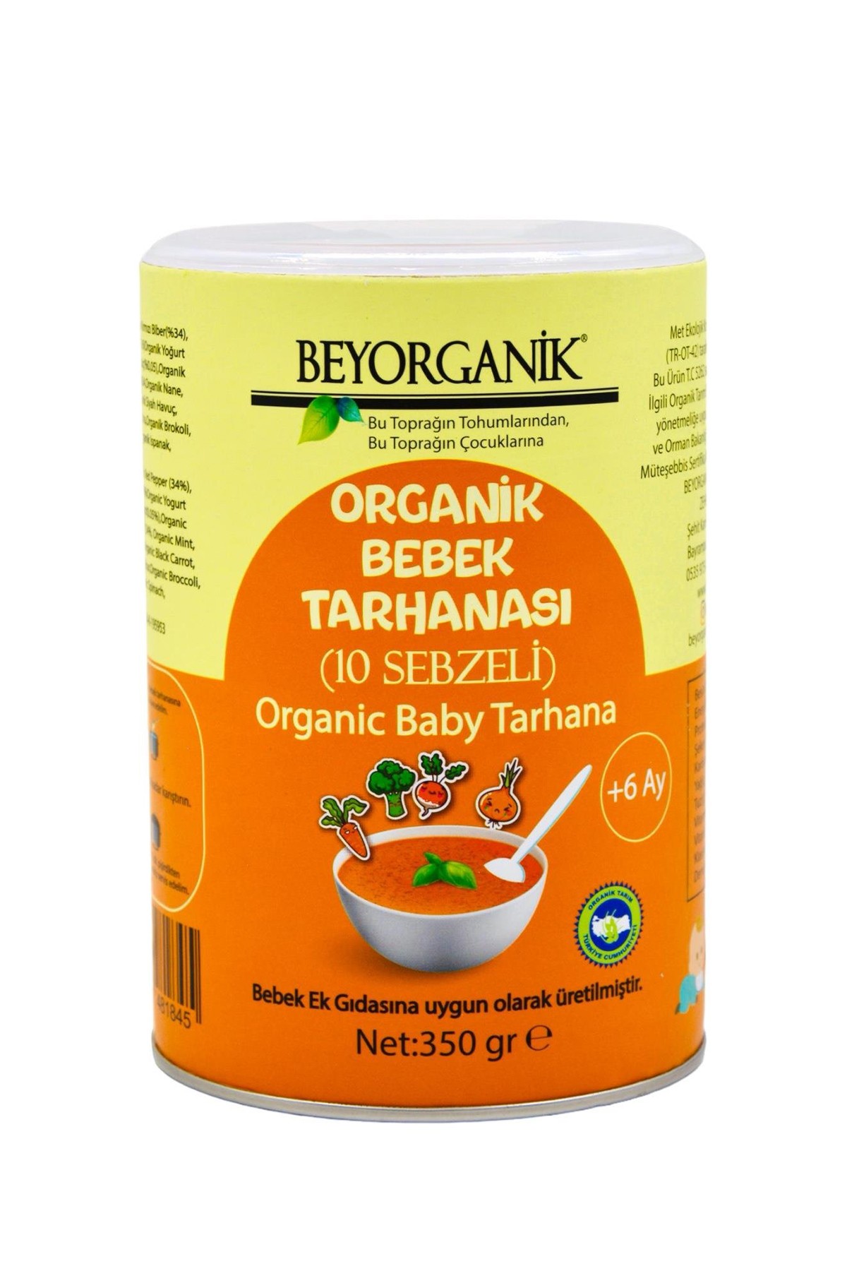 BEBEK EK GIDASI ORGANİK BEBEK TARHANASI 10 SEBZELİ 350GR +6 AY