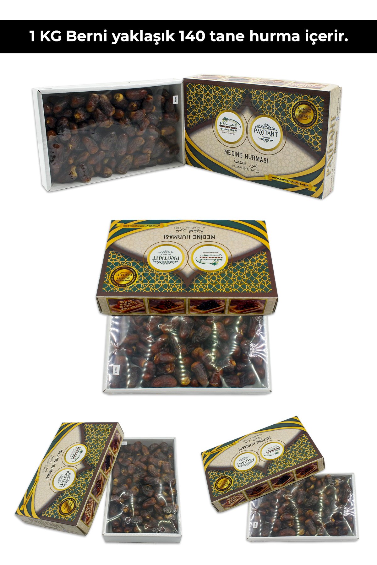 PAYİTAHT DATE MEDINA BERNİ LUXURY DATE 3 KG NEW HARVEST