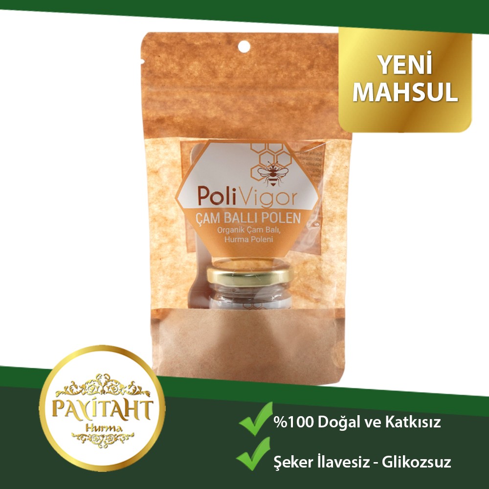 PAYİTAHT HURMA POLİVİGOR ÇAM BALLI MEDİNE HURMA POLEN MİX HAFTALIK PAKET 50 GR 