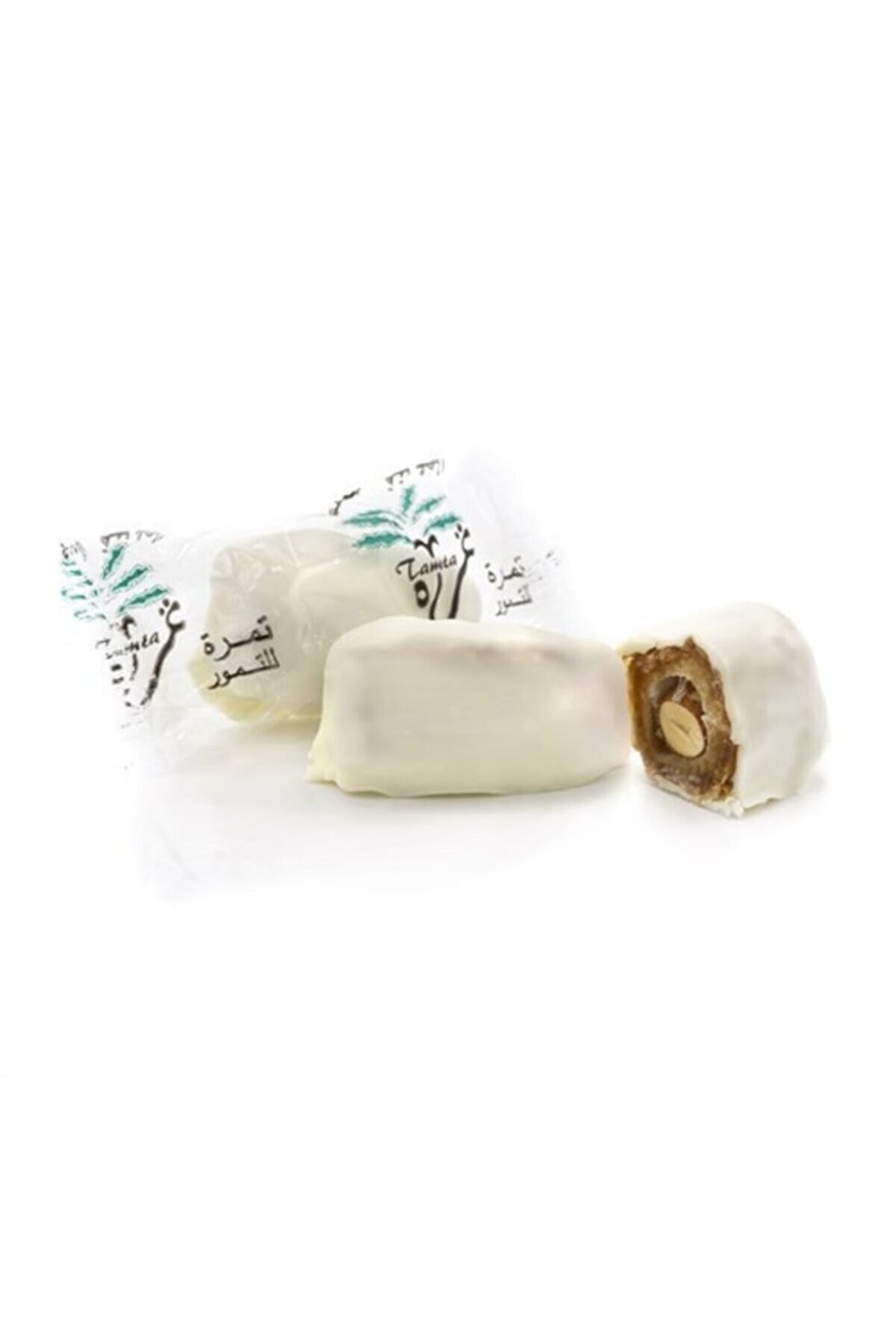 WHITE CHOCOLATE-COVERED ALMOND DATE 1KG