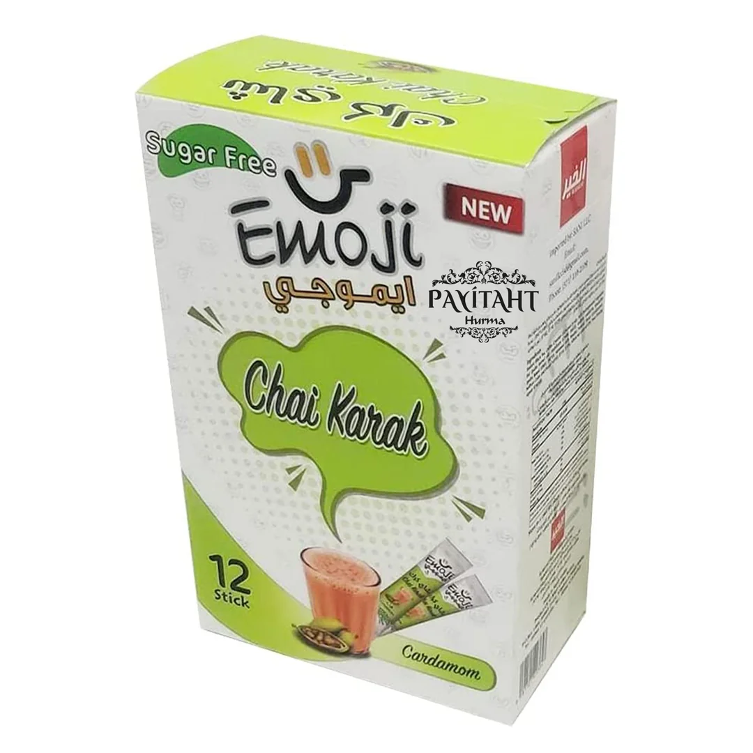 Al Khair Emoji Cardamom Sugar Free Karak Tea, Kakuleli Şekersiz Karak