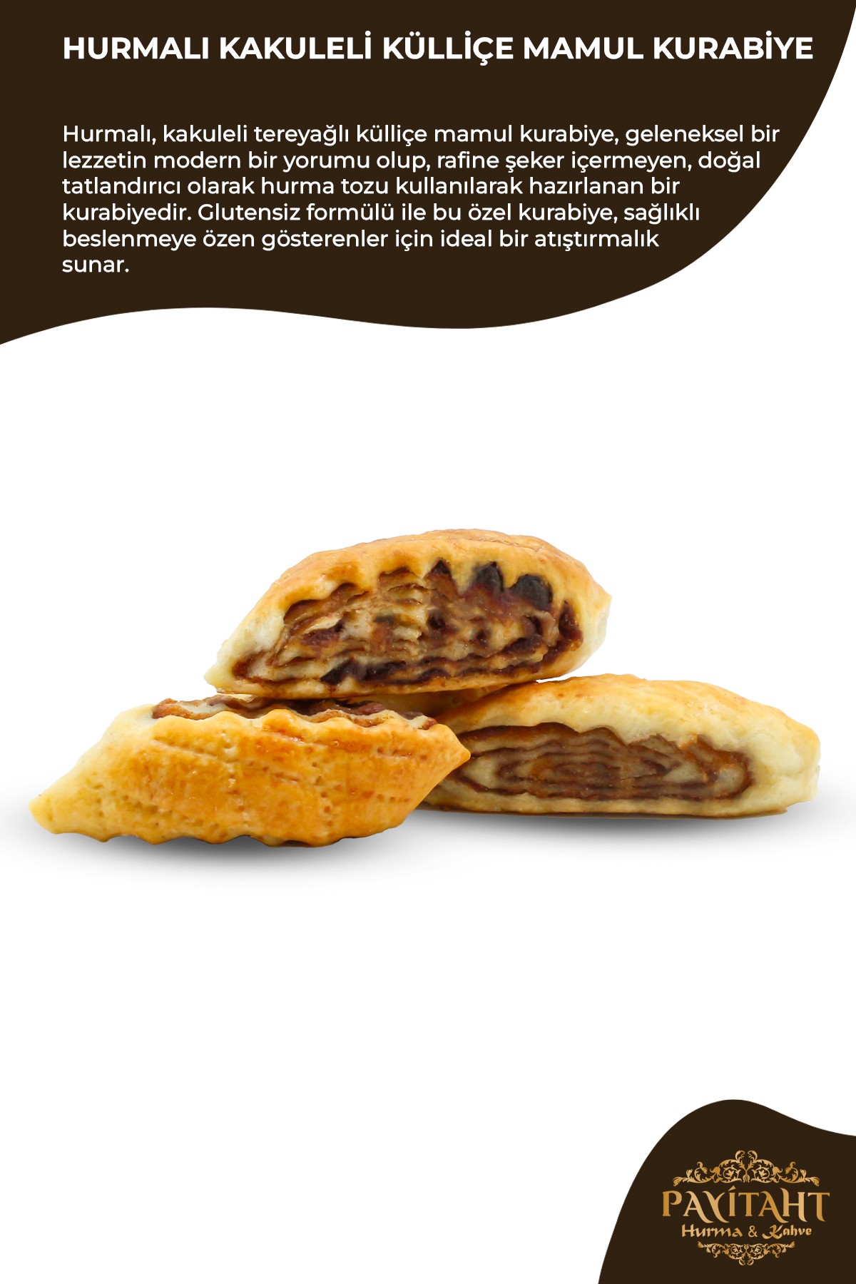 HURMALI KAKULELİ KÜLLİÇE MAMUL GLUTENSİZ 250G KURABİYE