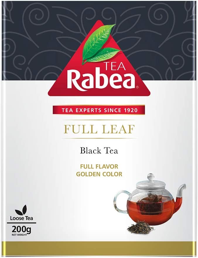 RABEA-FULL LEAF-BLACK BULK TEA 200GR