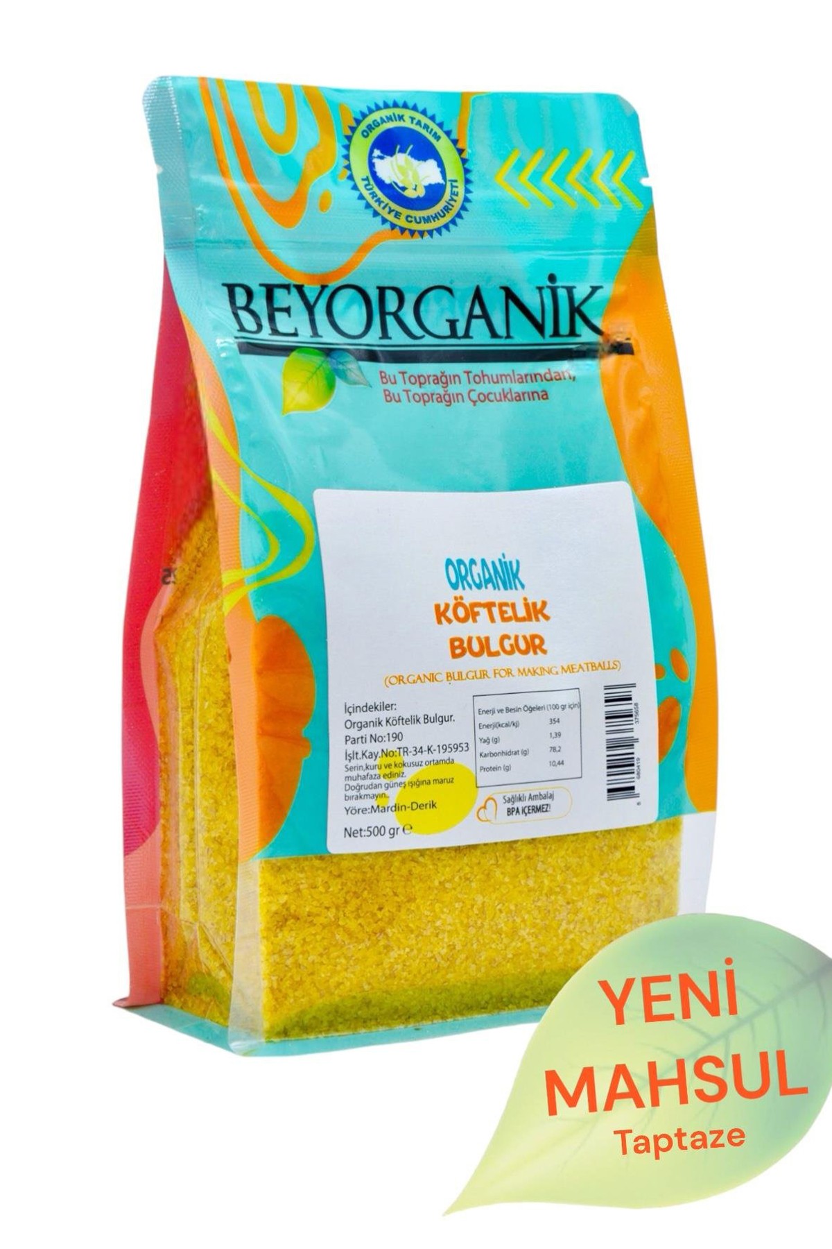 ORGANİK KÖFTELİK BULGUR 500GR