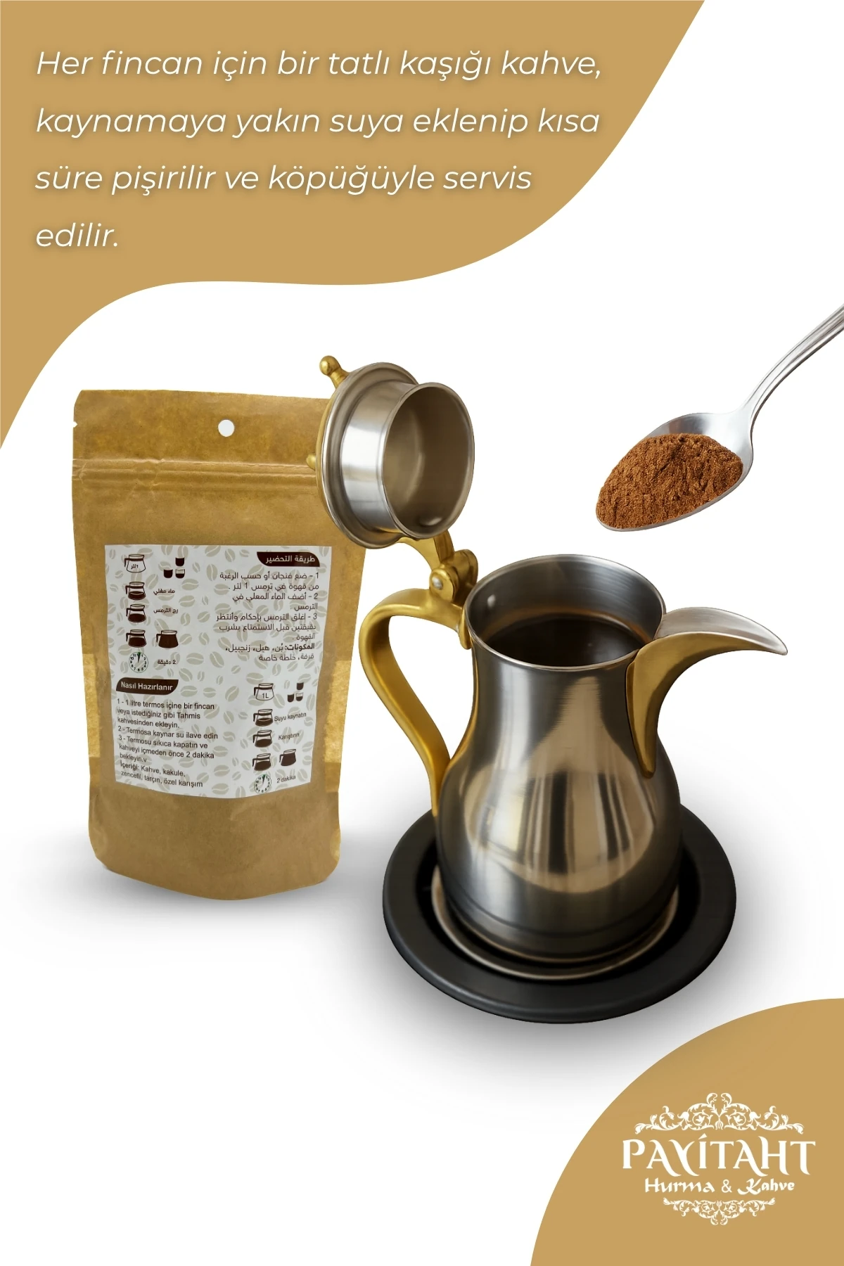 Tahmirs Arabic Coffee – Hafif Kavrulmuş %100 doğal, katkısız 150 gr
