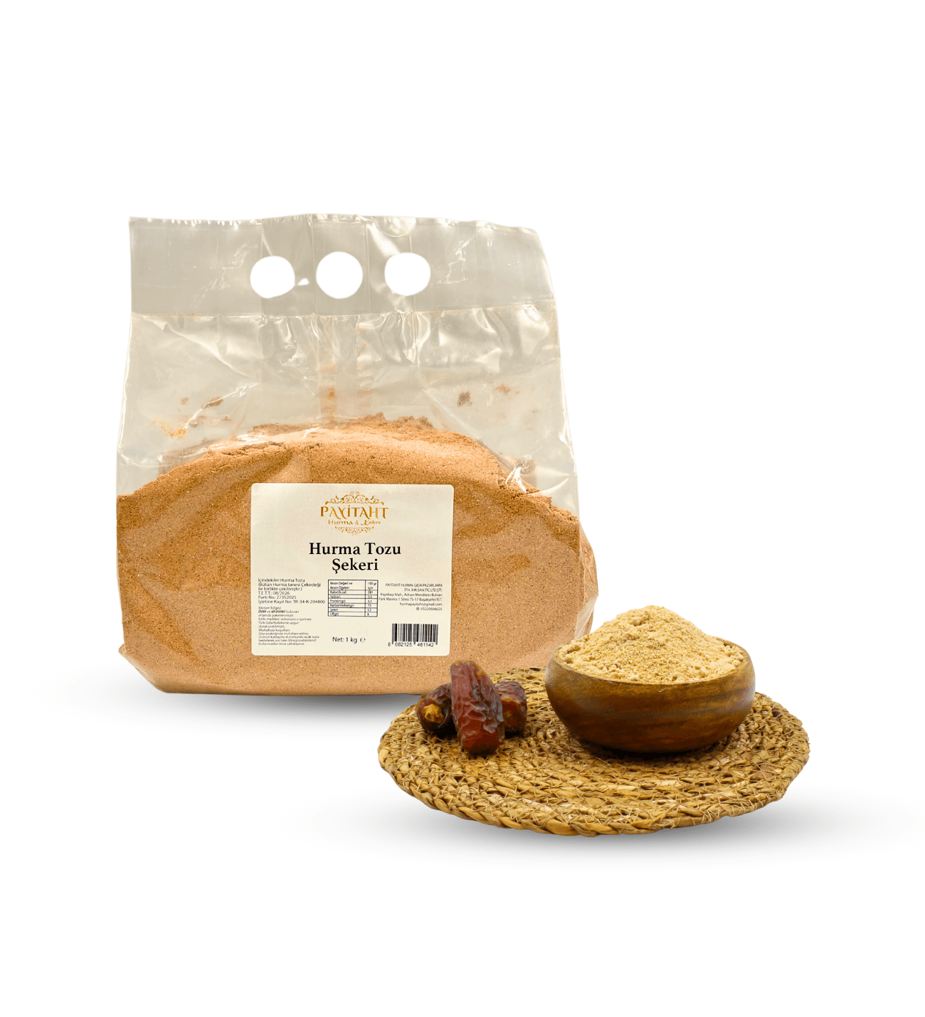 PAYİTAHT HURMA HURMA TOZU ŞEKERİ 1 KG 5 PAKET