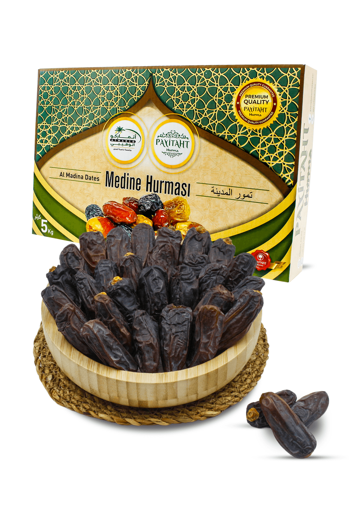 Payitaht Hurma Medina Mebrum Ula Luxury Dates New Harvest 5kg Package.