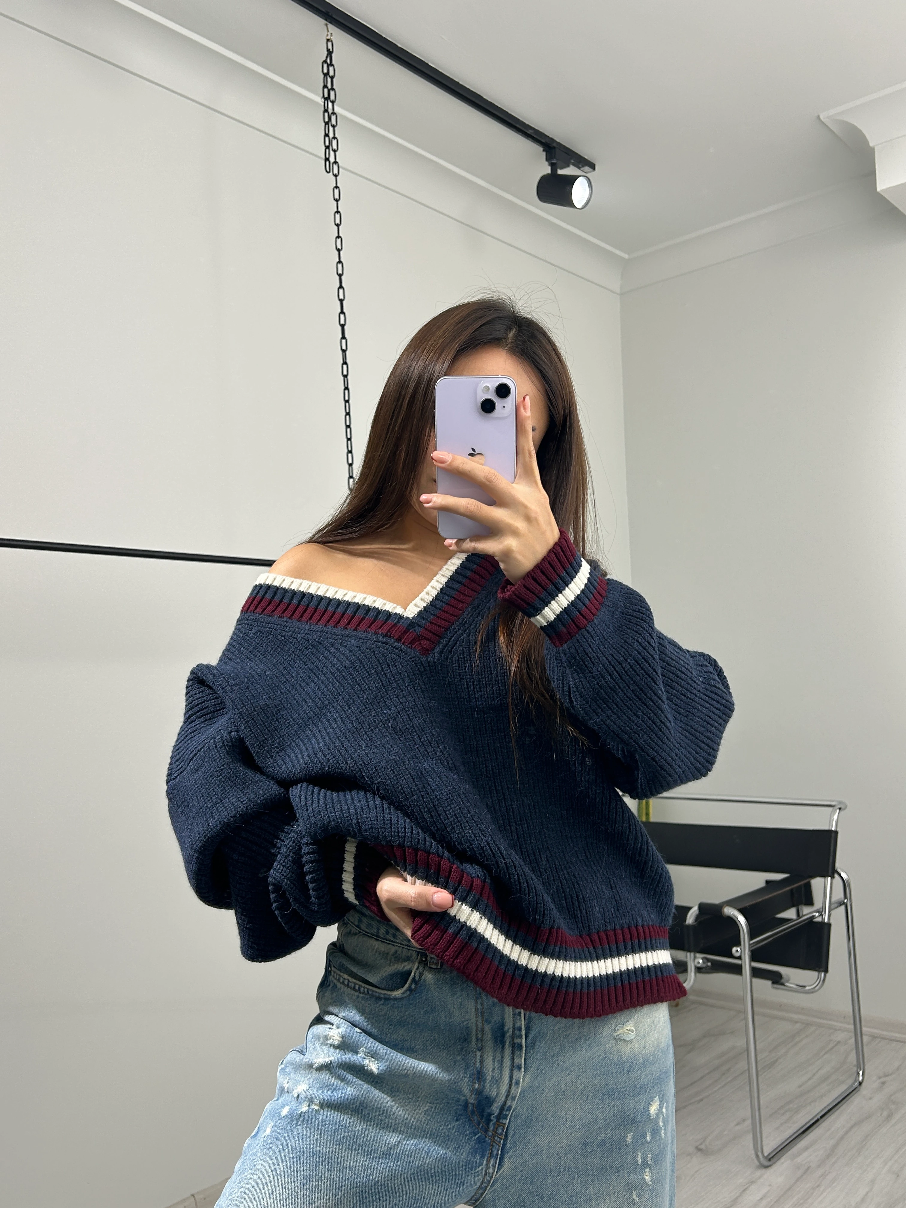 Kolej lacivert kazak