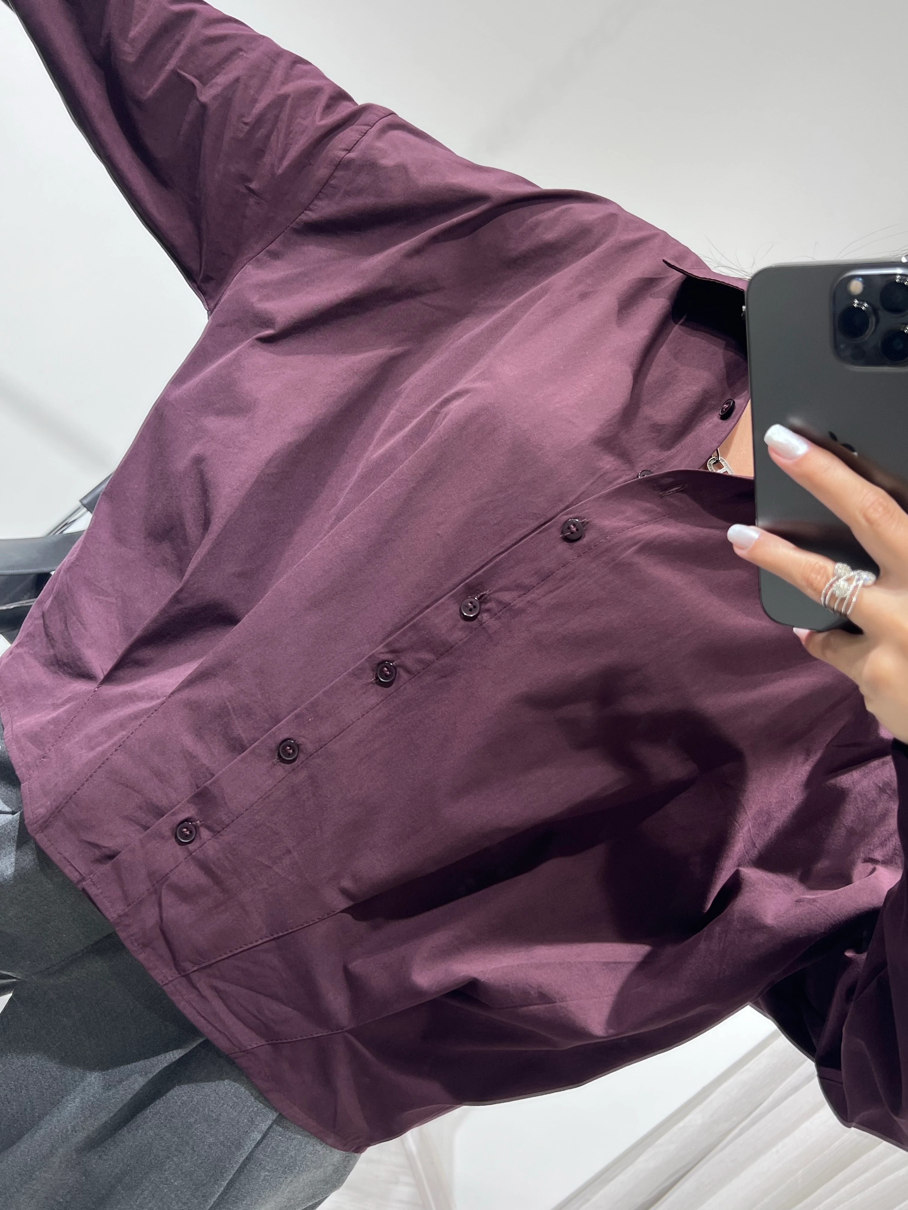 Pile Detay Poplin Gömlek