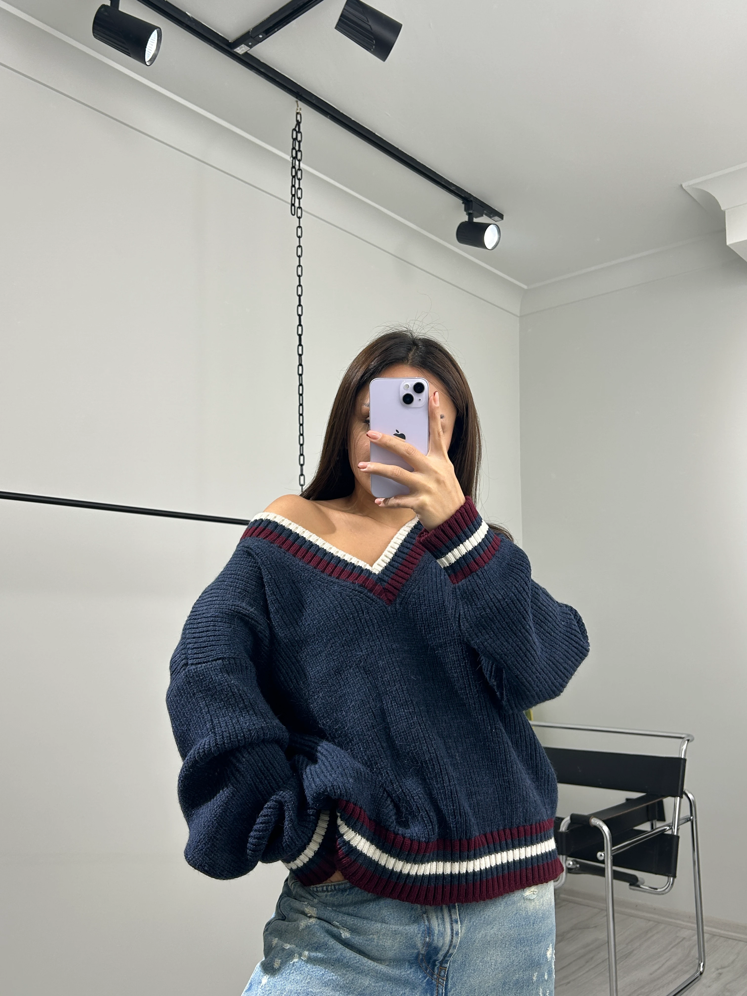 Kolej lacivert kazak