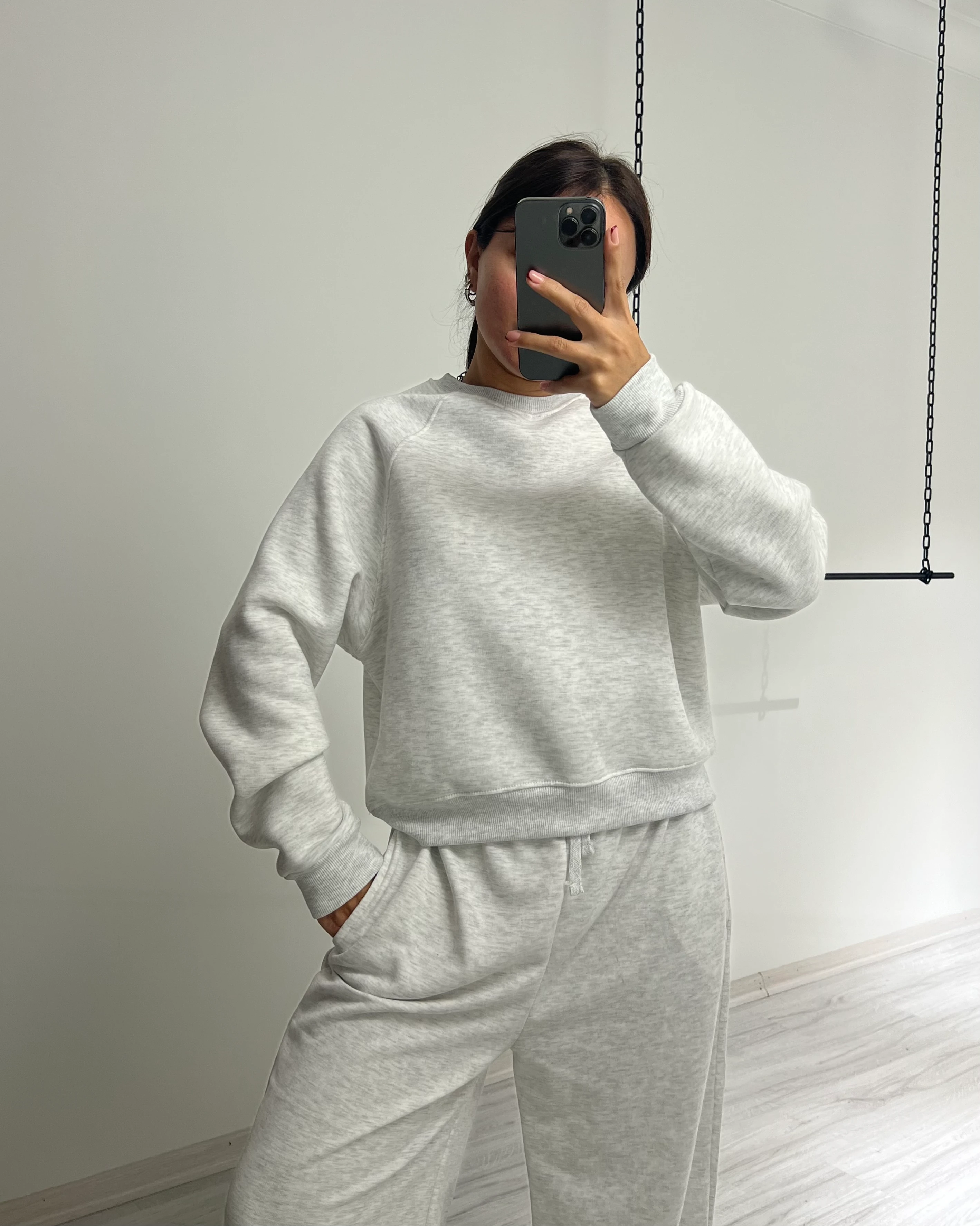 Şardonlu sweatshirt