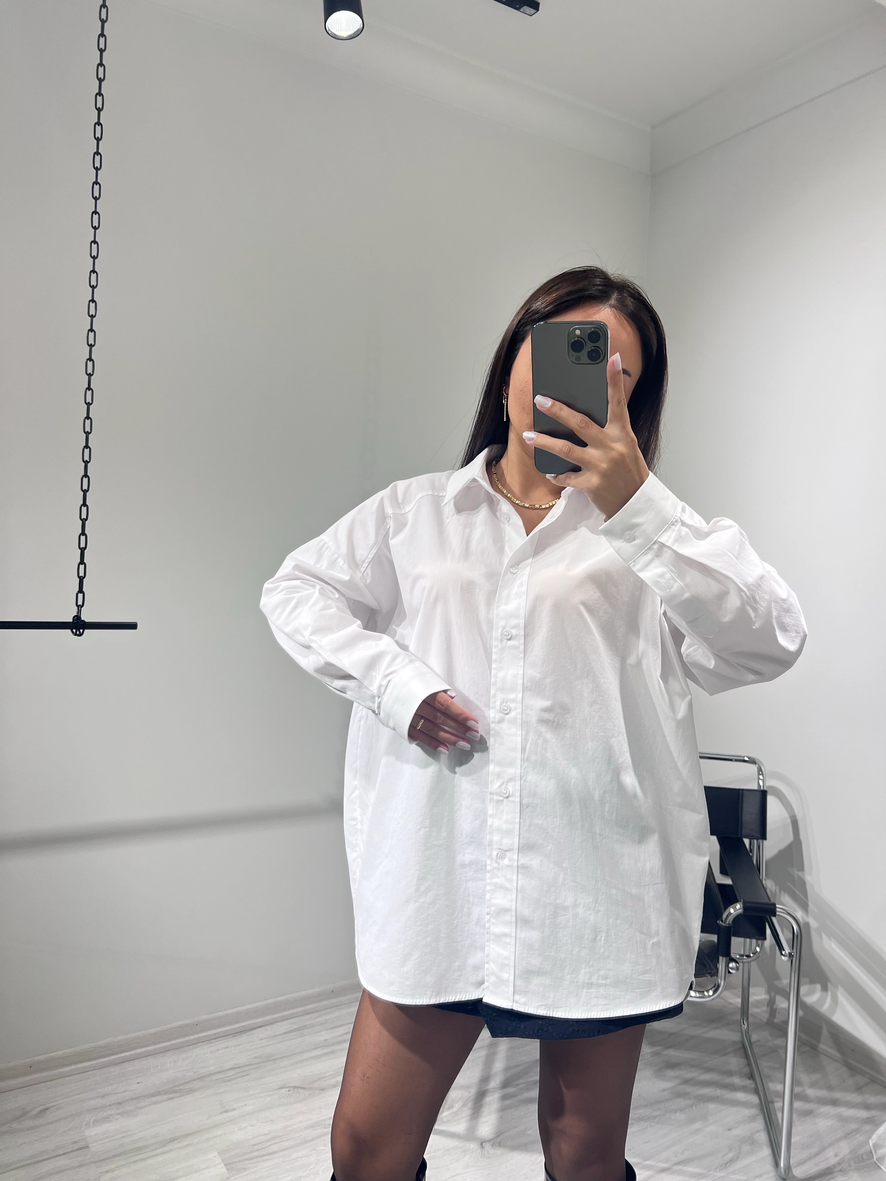 Oversize gömlek beyaz