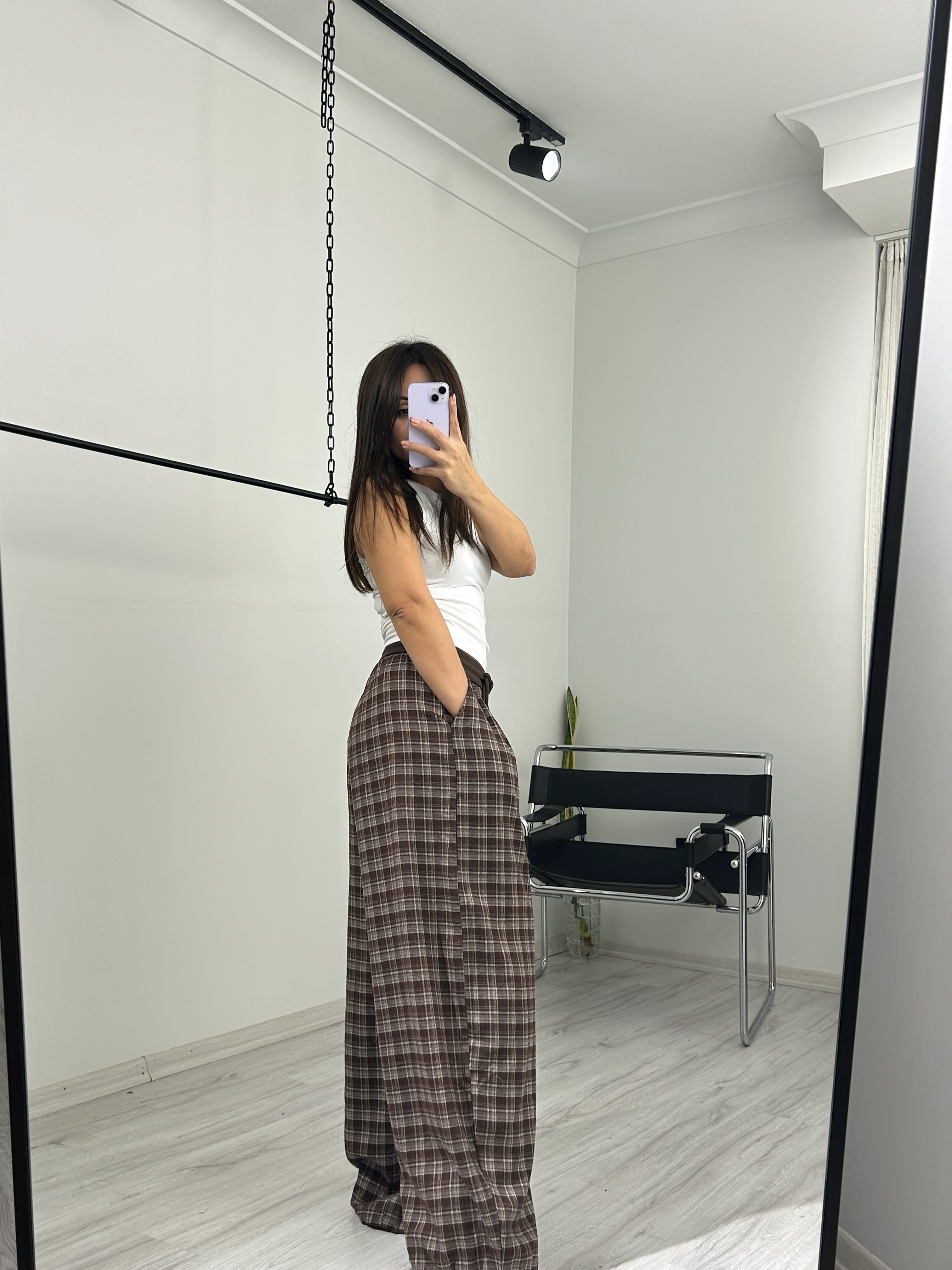 Orjinal marka ekose pantolon