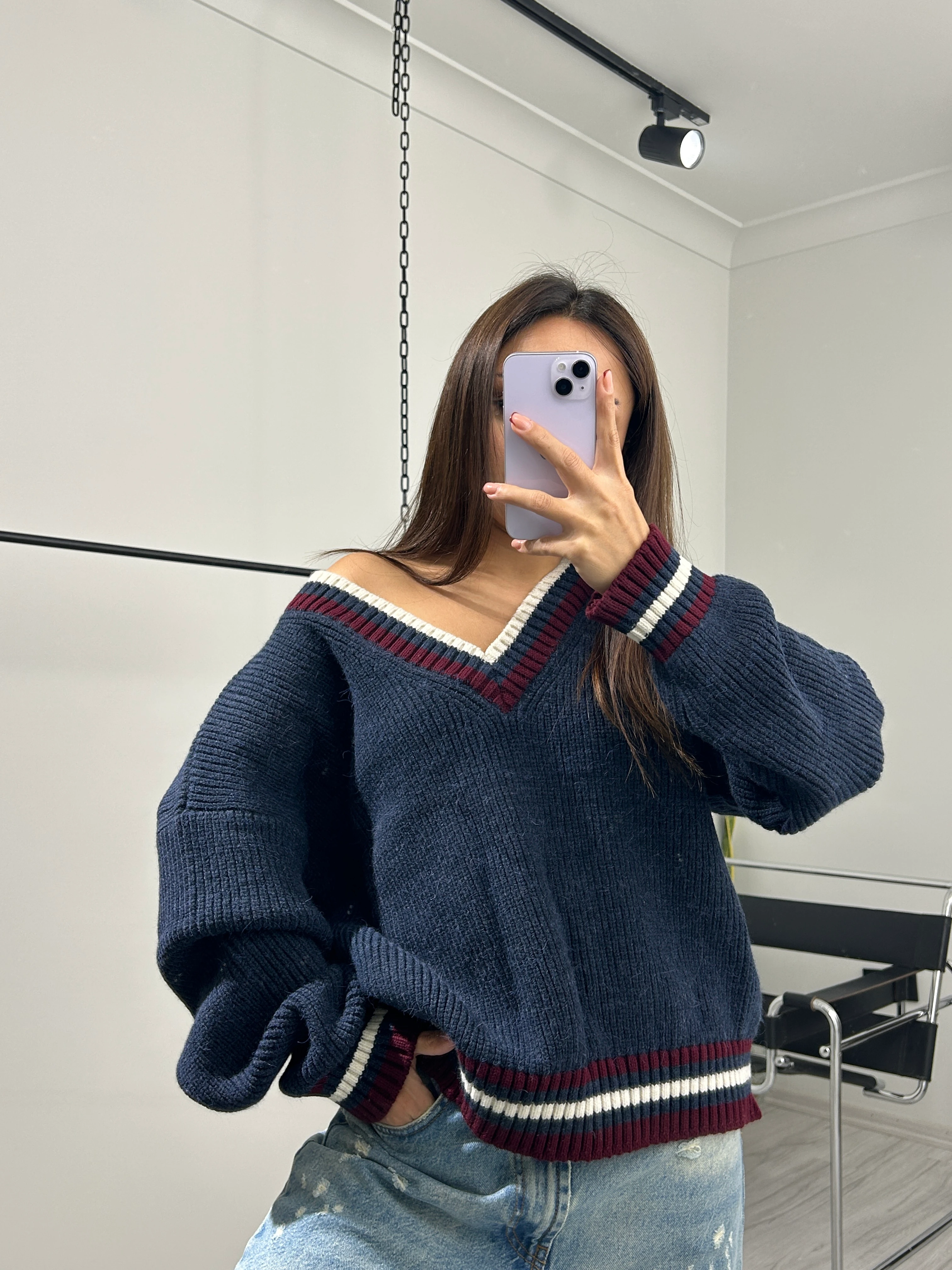 Kolej lacivert kazak