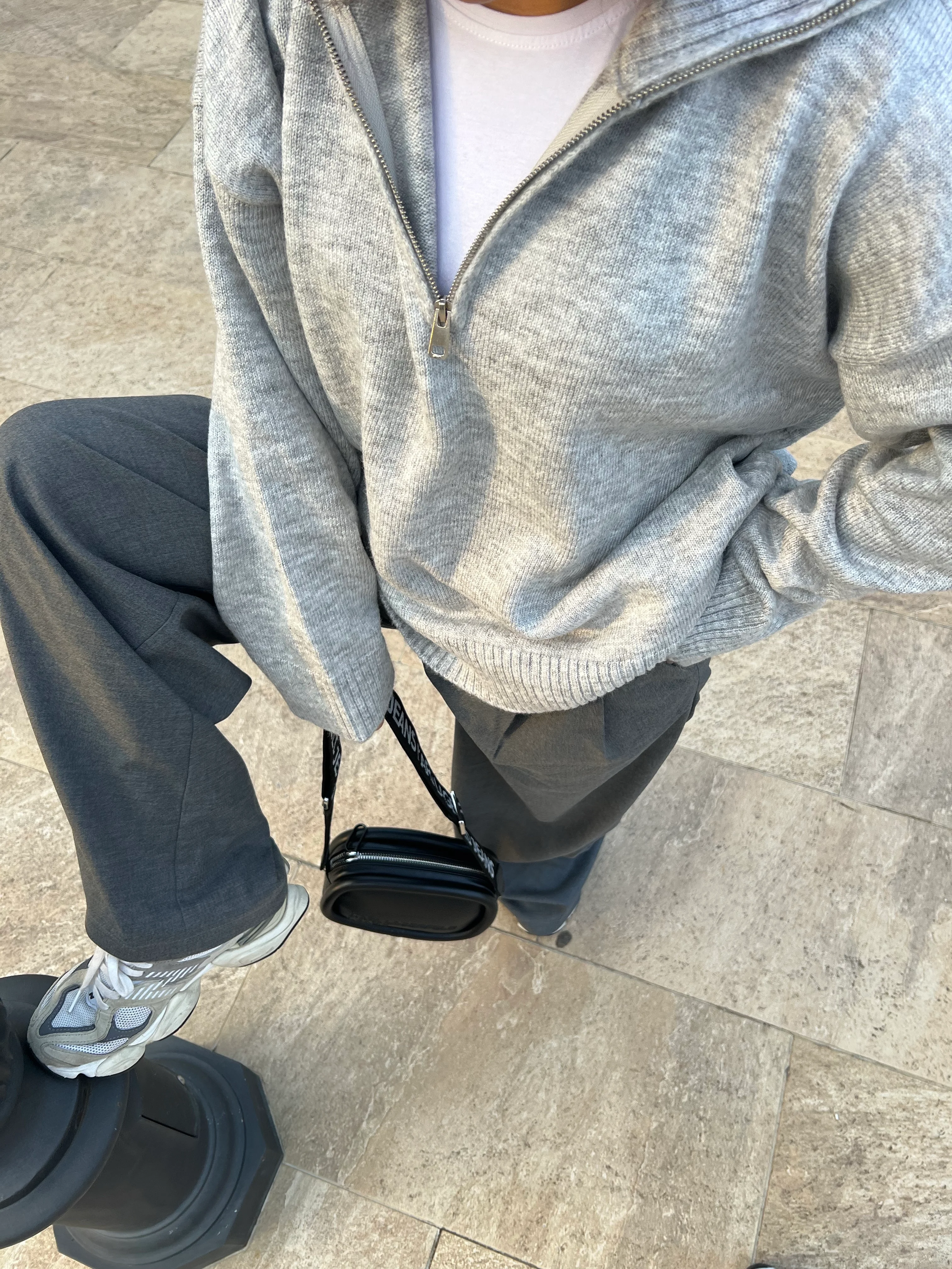 Fermuarlı yaka kazak