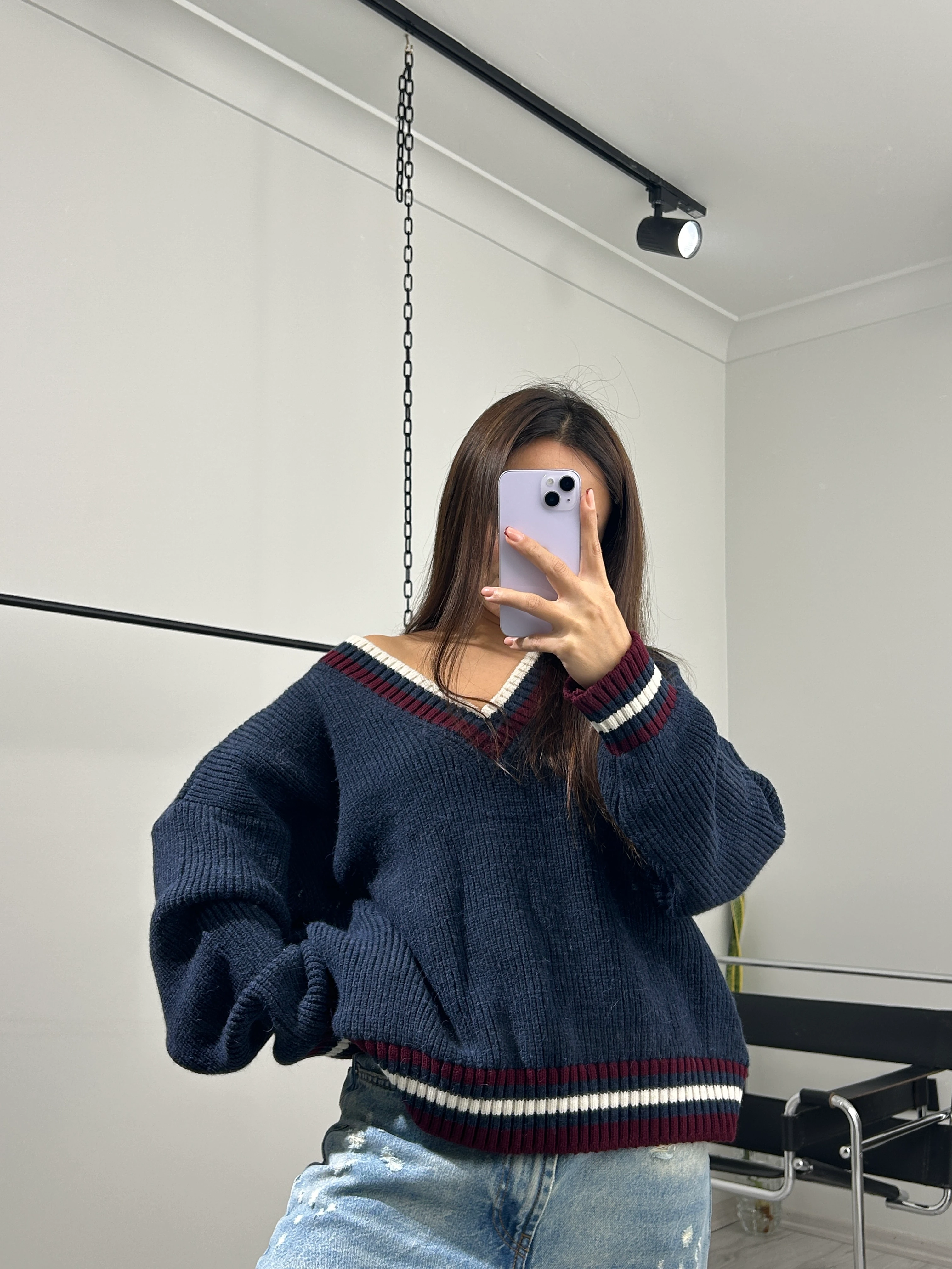 Kolej lacivert kazak