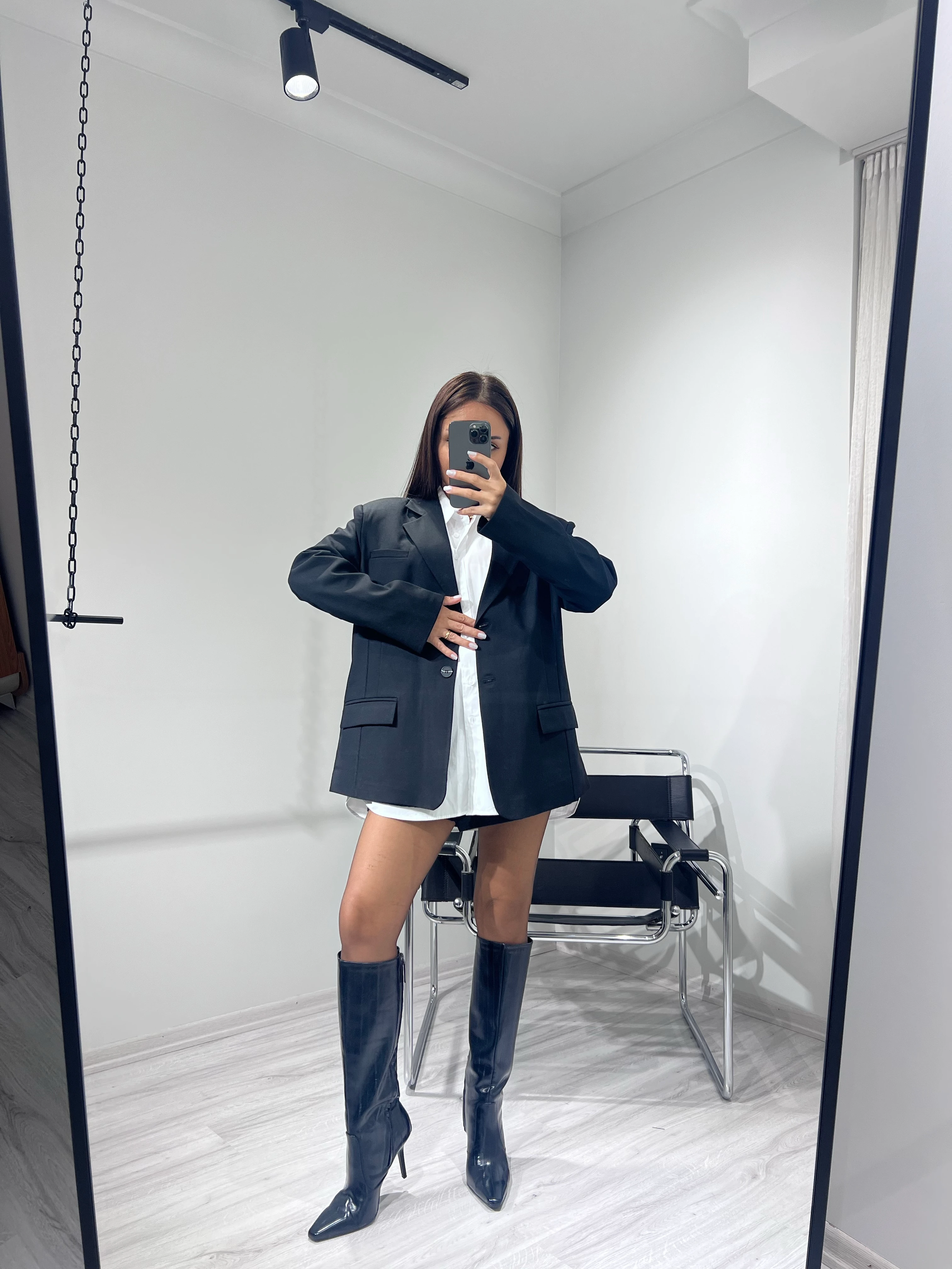 Oversize blazer ceket siyah