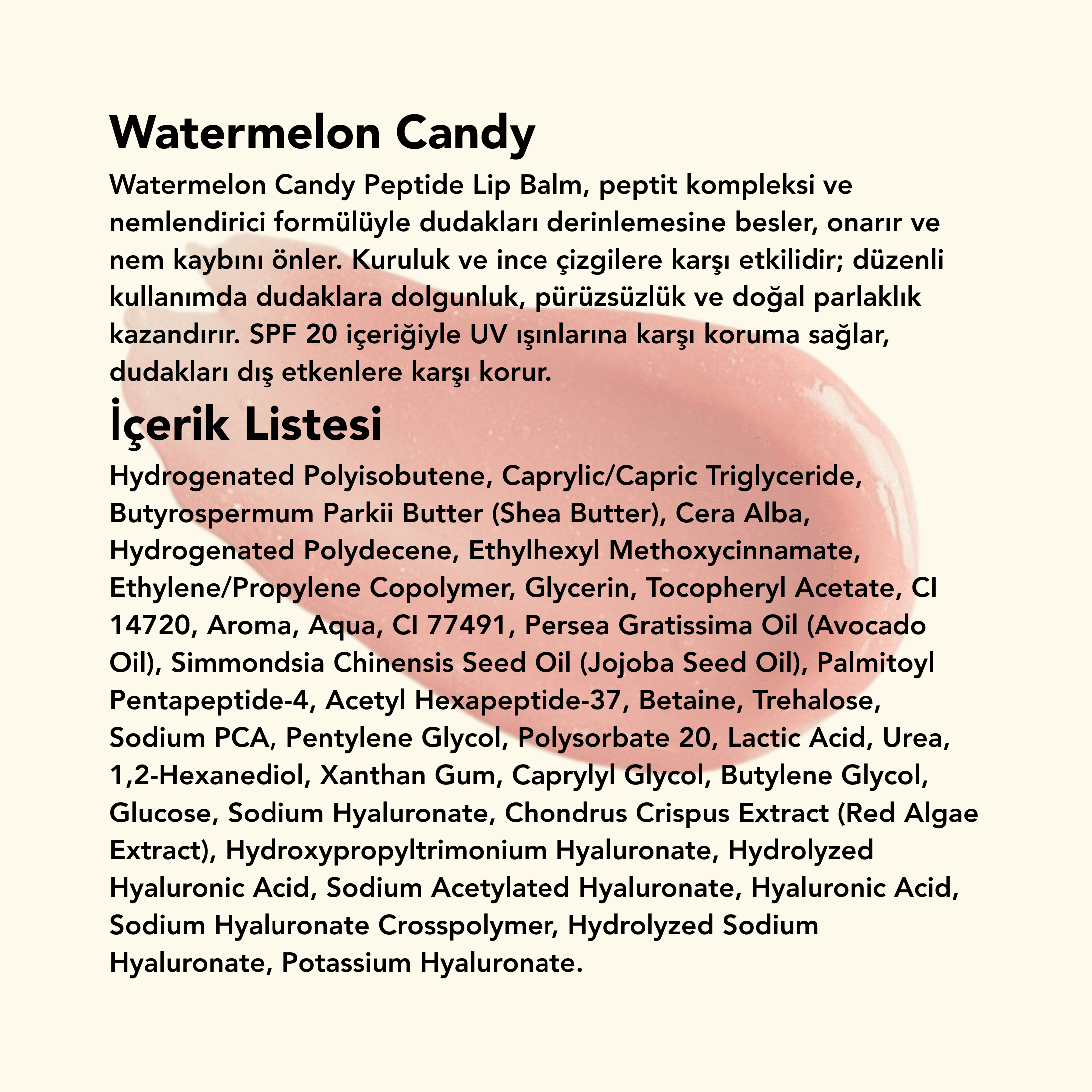 Watermelon Candy Peptide Lip Balm
