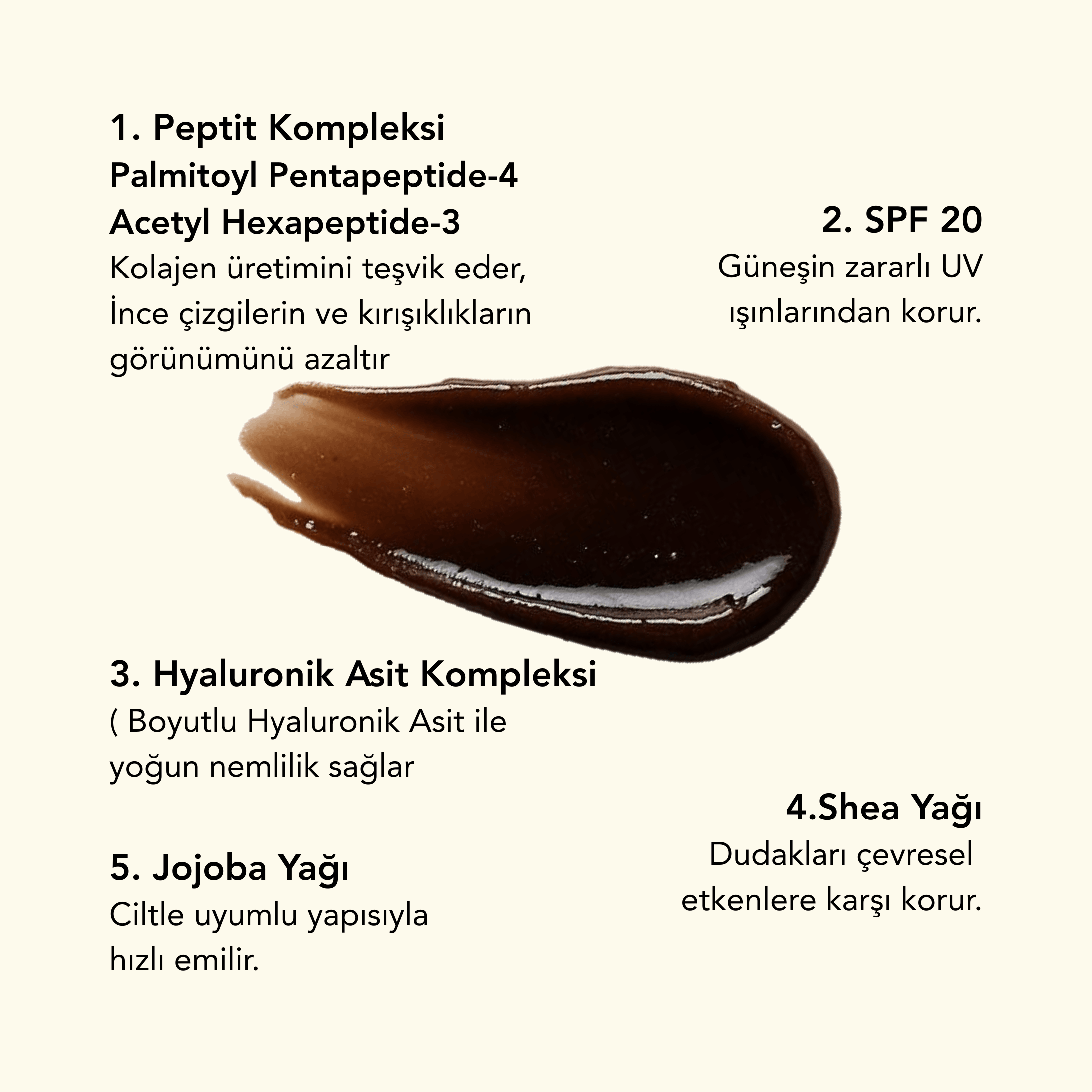 Black Coffee Peptide Lip Balm 