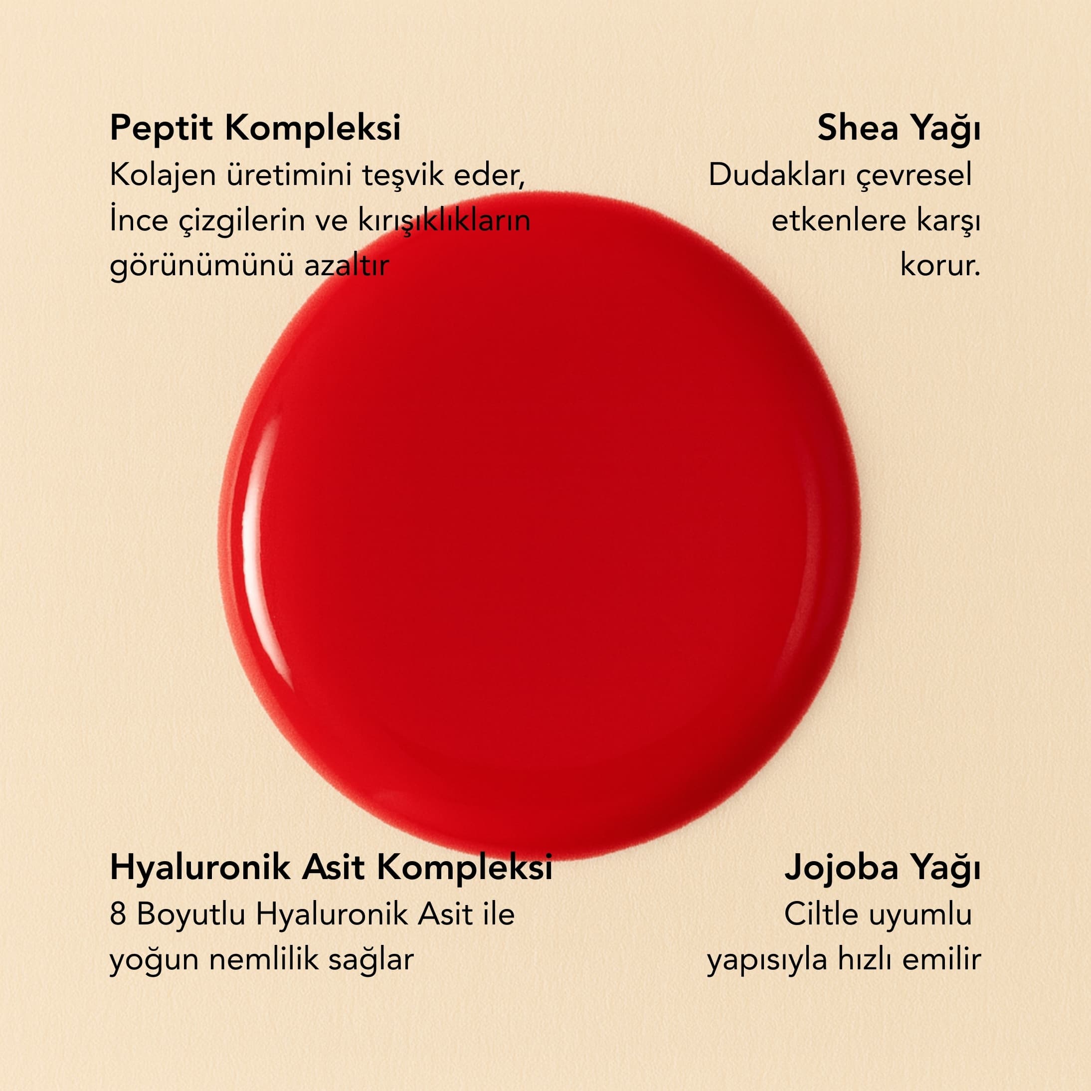 Lip & Cheek Peptide Tint - Crush Red