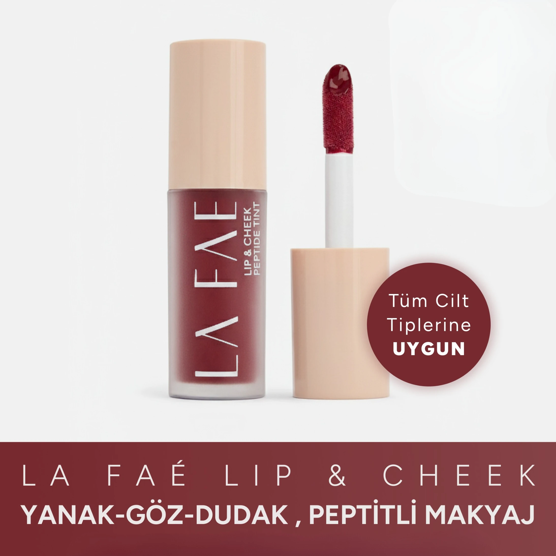 Lip & Cheek Peptide Tint - Berry Flush