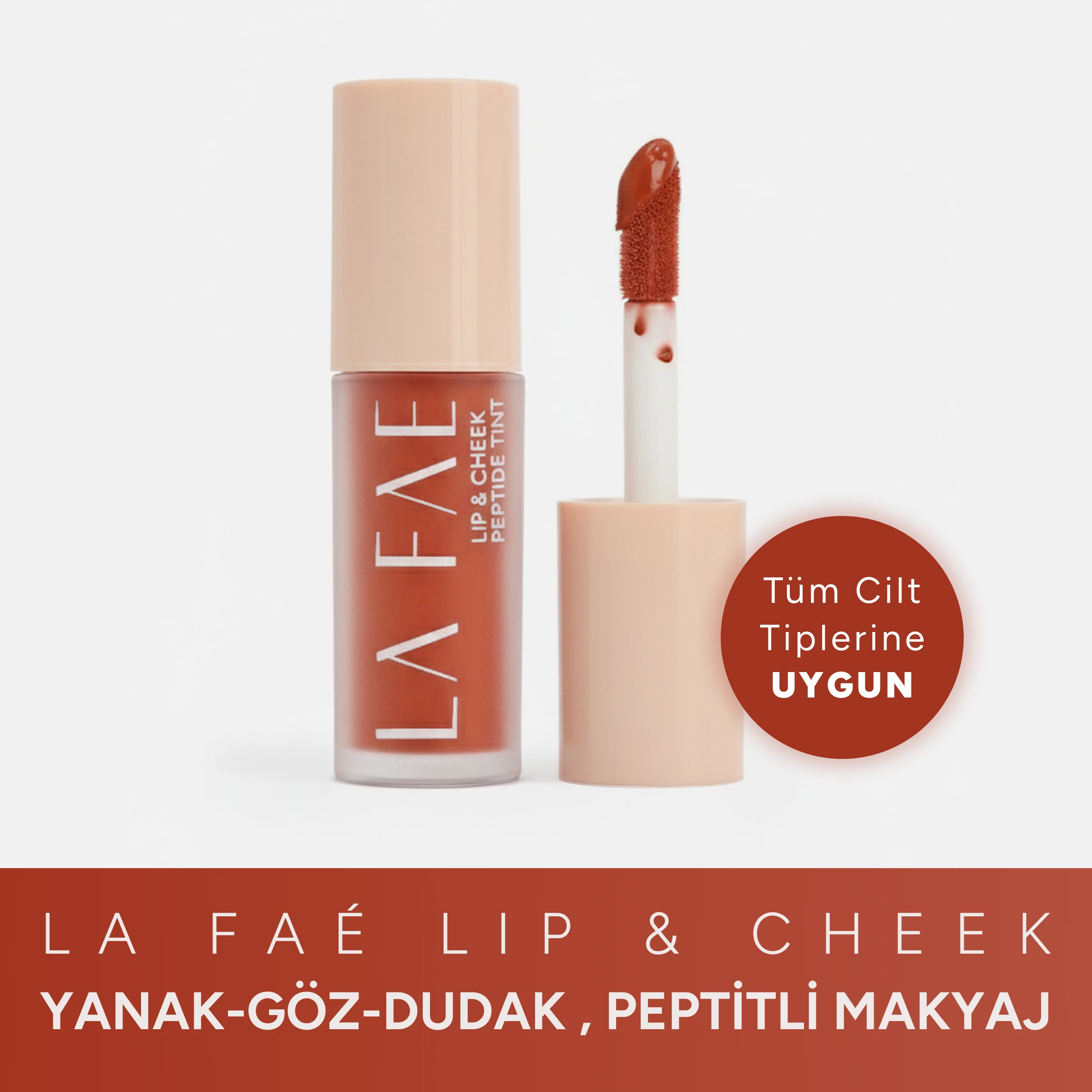 Lip & Cheek Peptide Tint - Peach Whirl