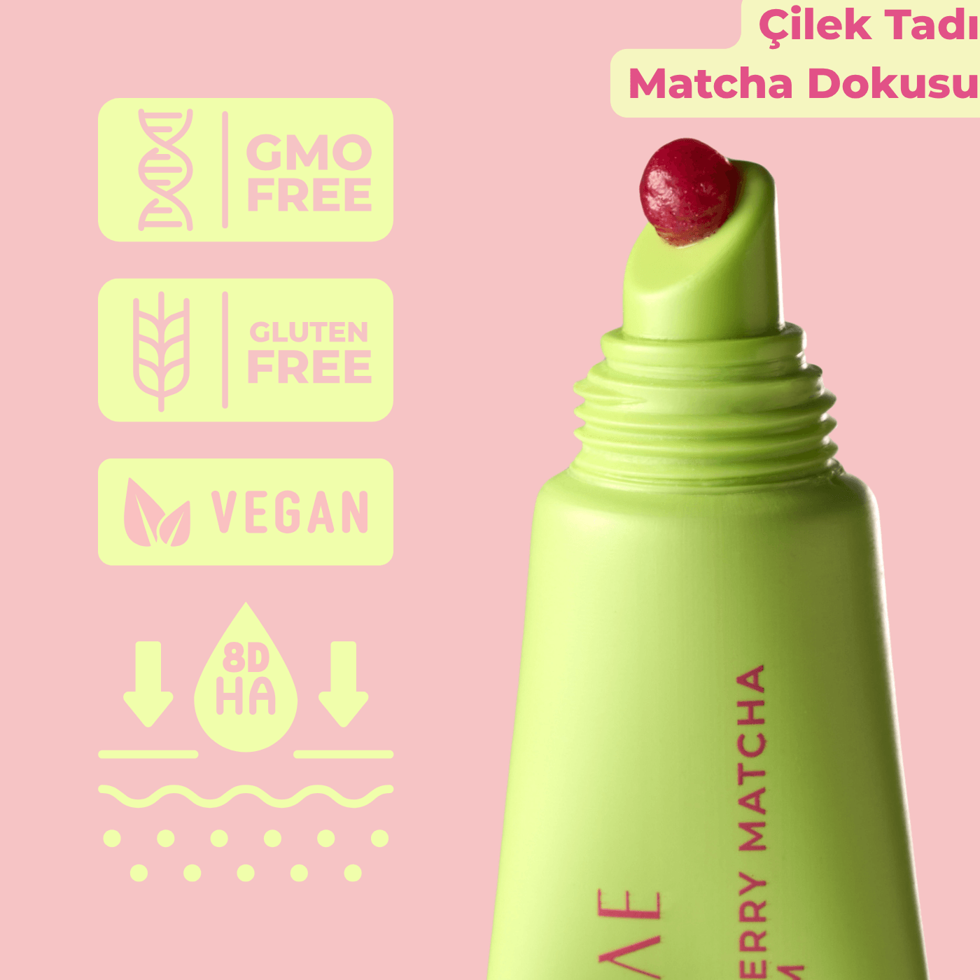 Strawberry Matcha Lip Balm