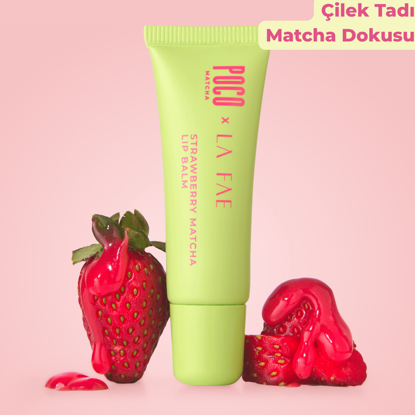 Strawberry Matcha Lip Balm