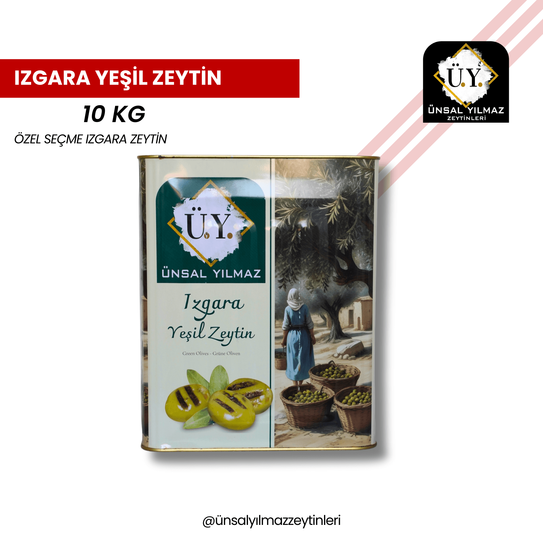 IZGARA YEŞİL ZEYTİN 10 KG