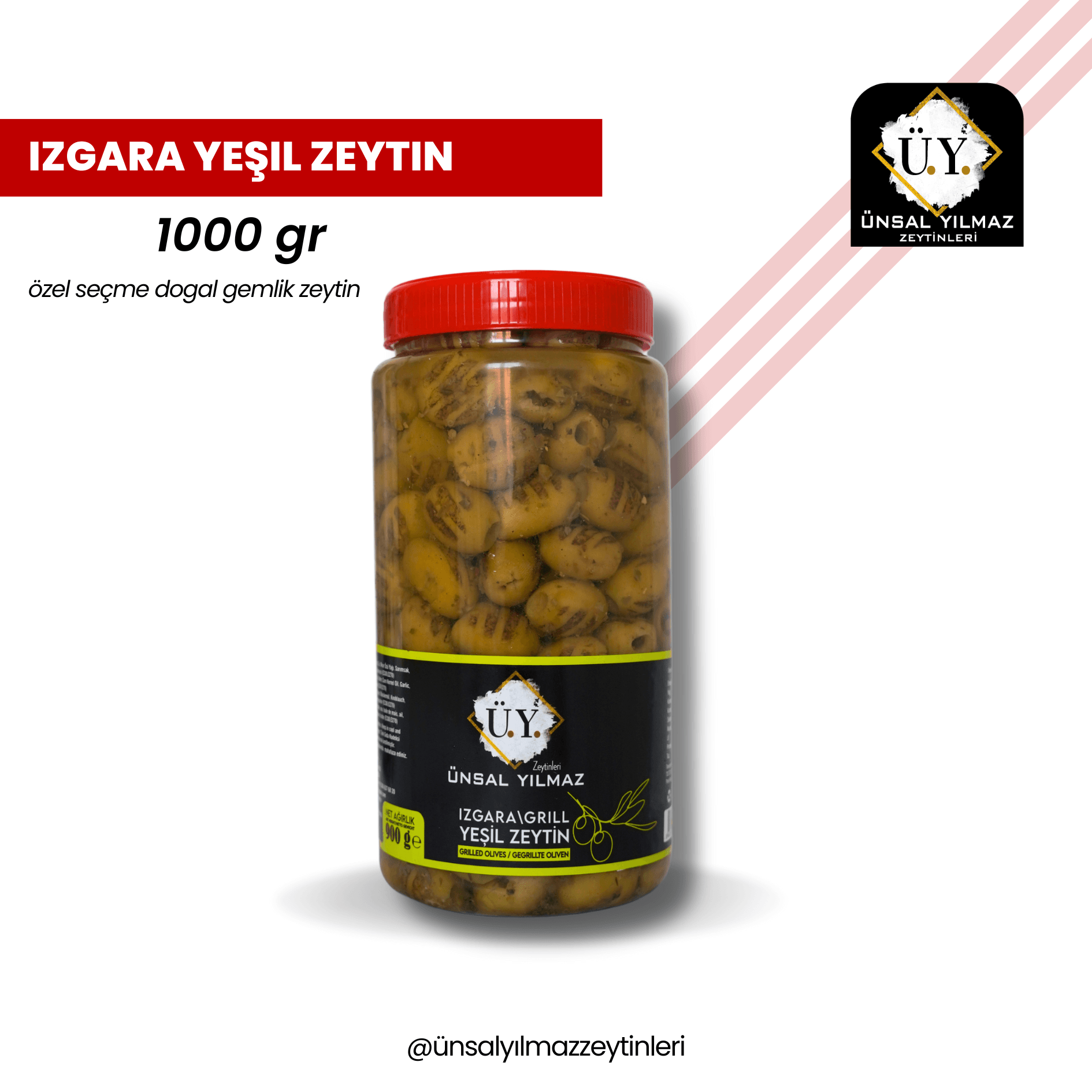 Izgara Yeşil Zeytin 1000 gr main variant image