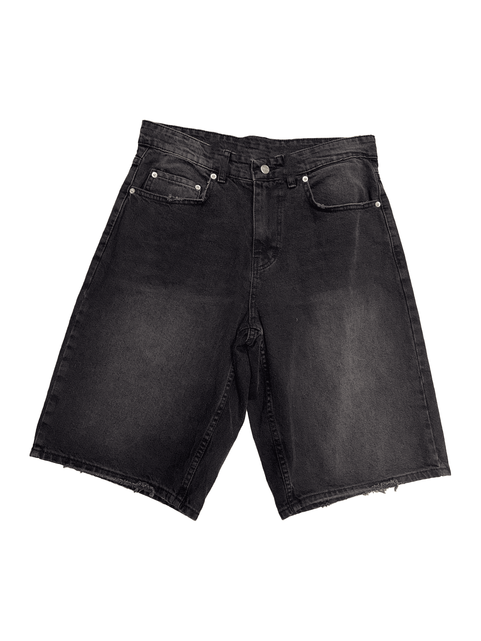 HW Soft Pink Badge Jort – Washed Black