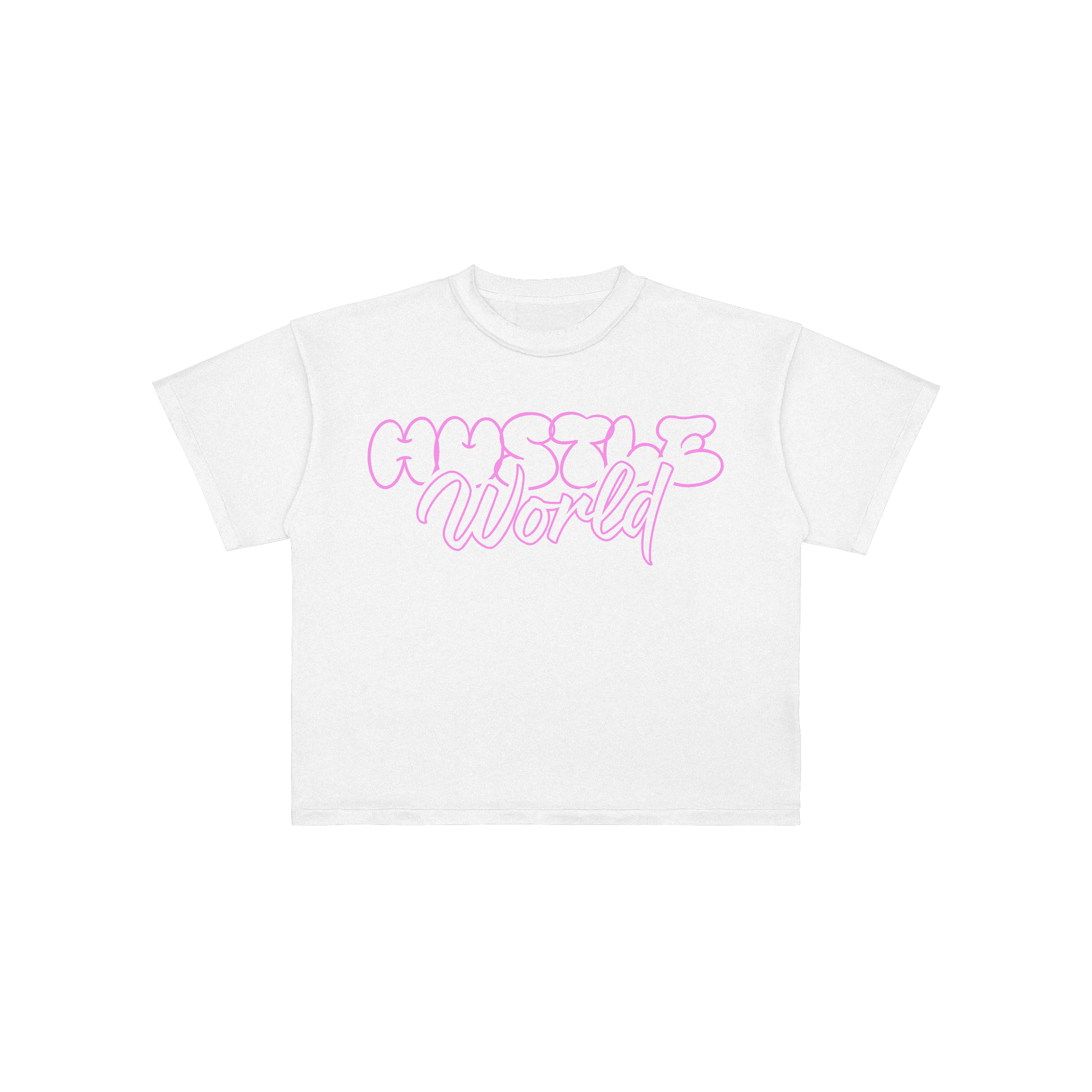 HW Bubble Tee – White/Pink