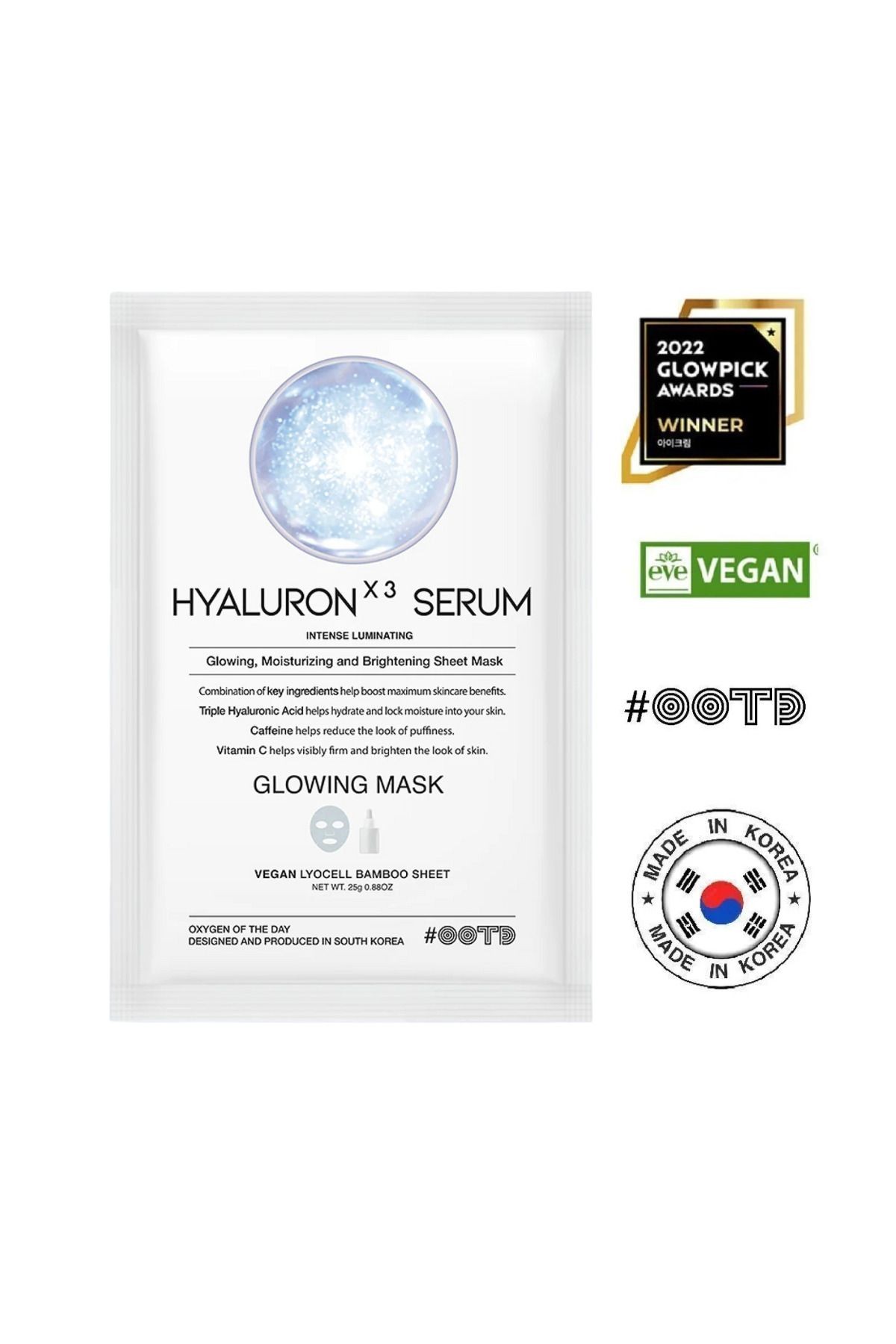 Parlatıcı Nemlendirici Matlık Karşıtı Triple Hyaluronic Acid Serum Glowing Mask 2'li Yüz Maskesi