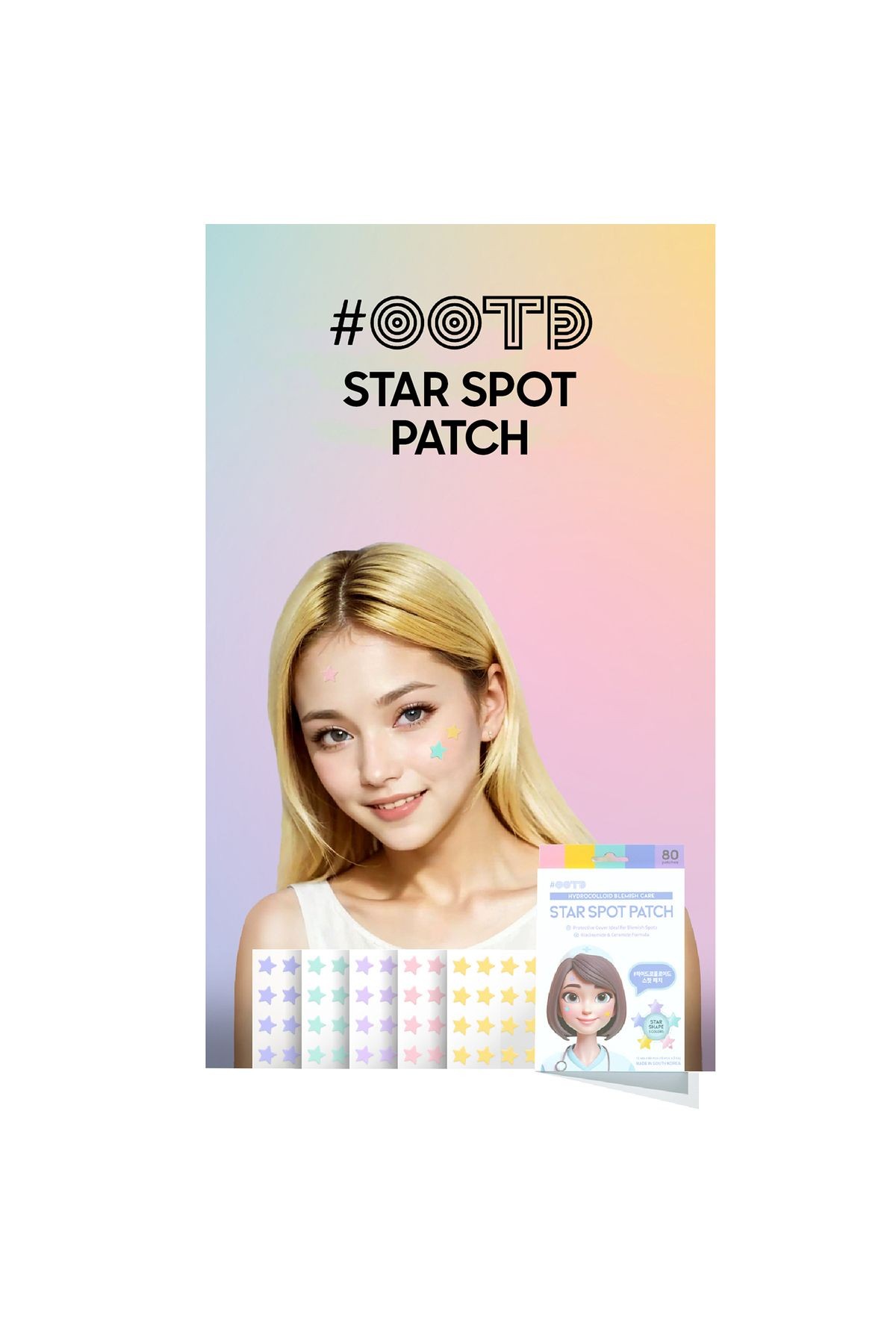 Star Spot Patch 5 Renk Yıldız Akne Bandı