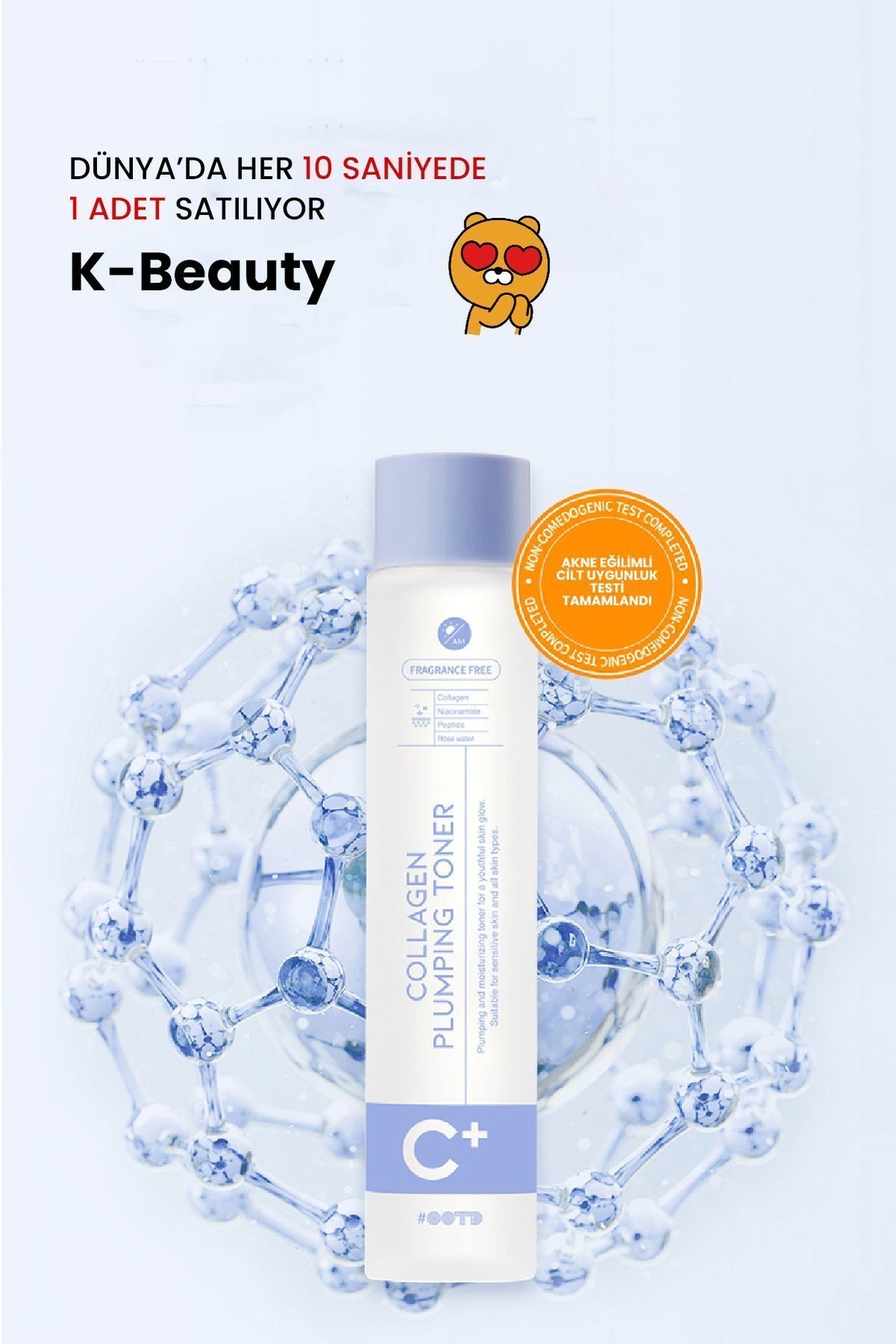 Gözenekli Ciltler İçin Collagen Plumping Toner